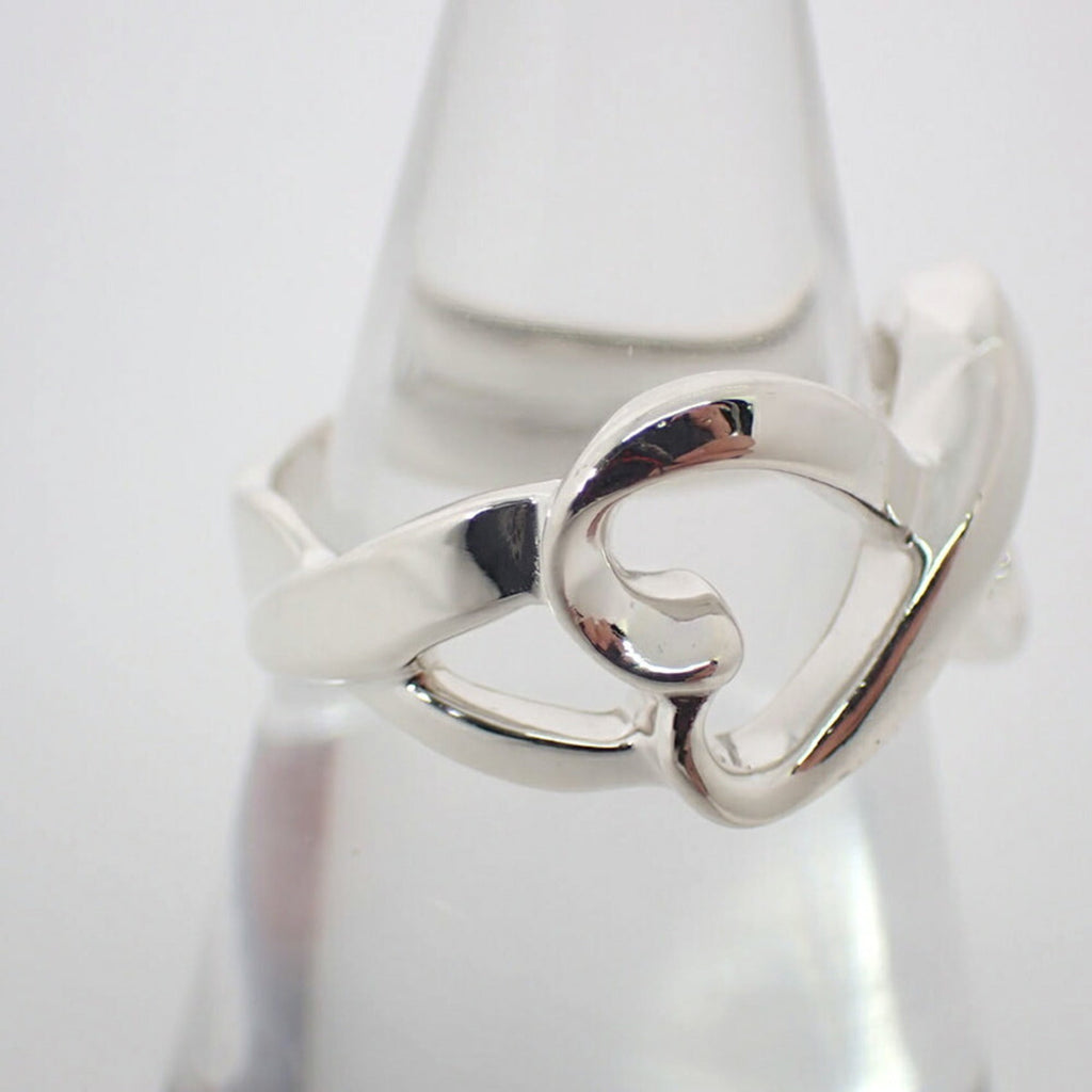 Double Loving Heart Ring Sterling Silver