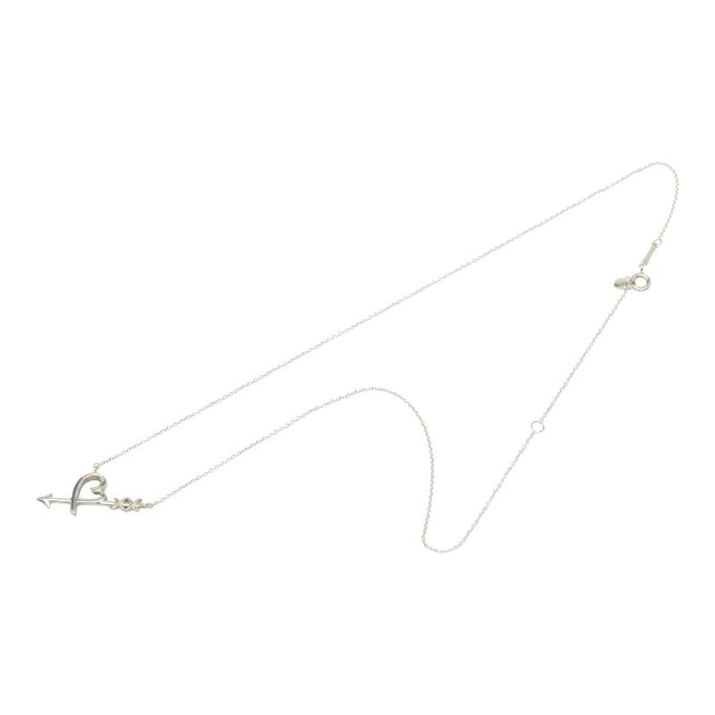 Heart And Arrow Pendant Necklace Sterling Silver