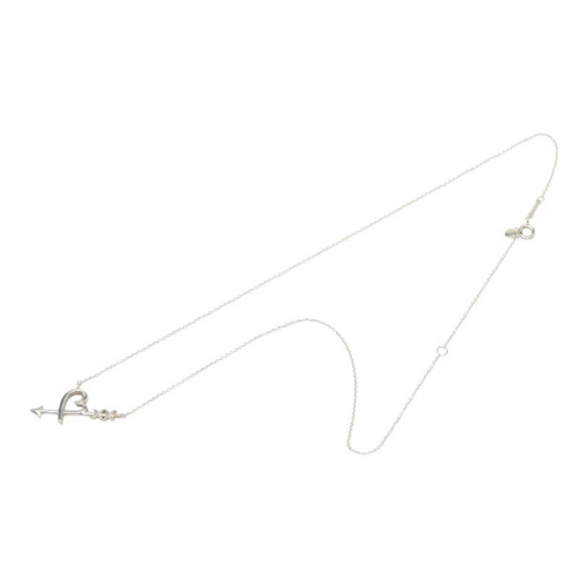 Heart And Arrow Pendant Necklace Sterling Silver