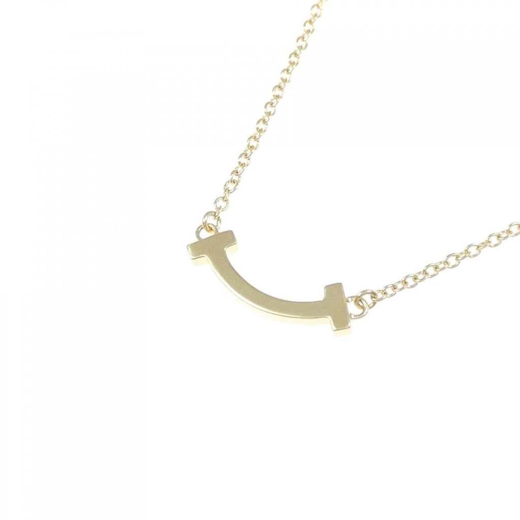 T Smile Mini Pendant Necklace 18K Yellow Gold