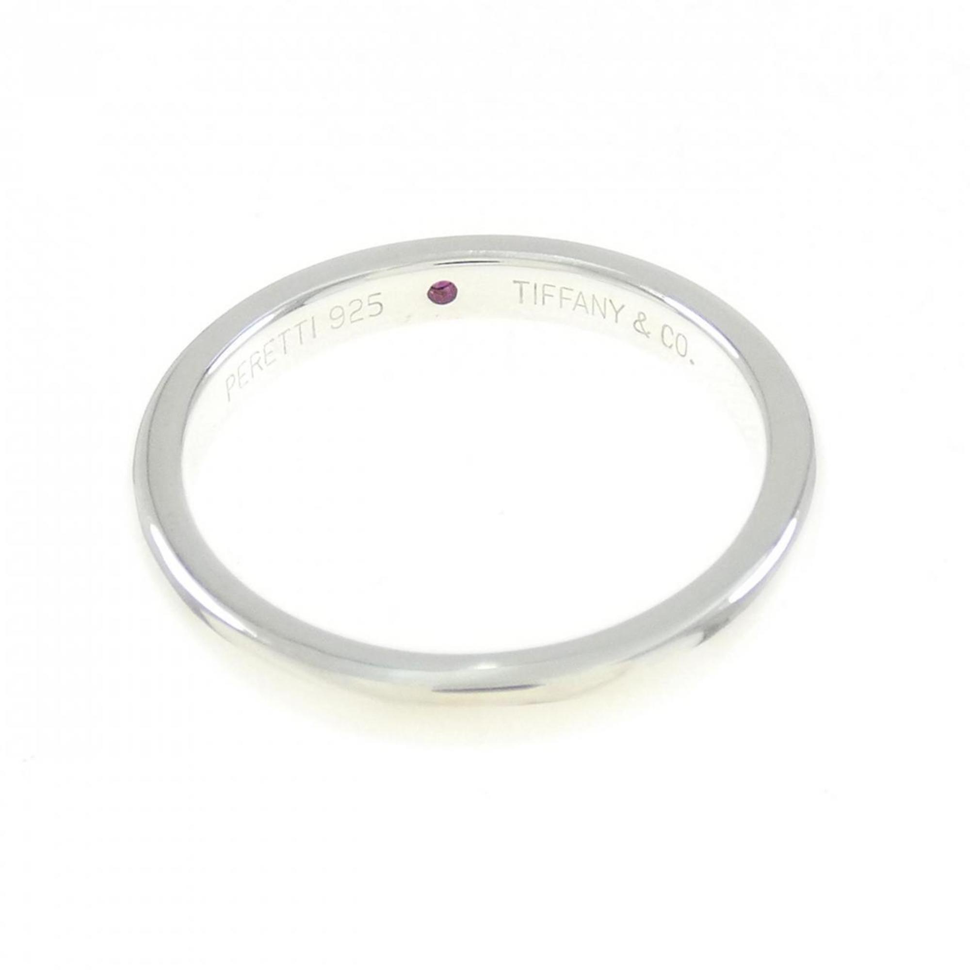 Band Ring Sterling Silver with Ruby