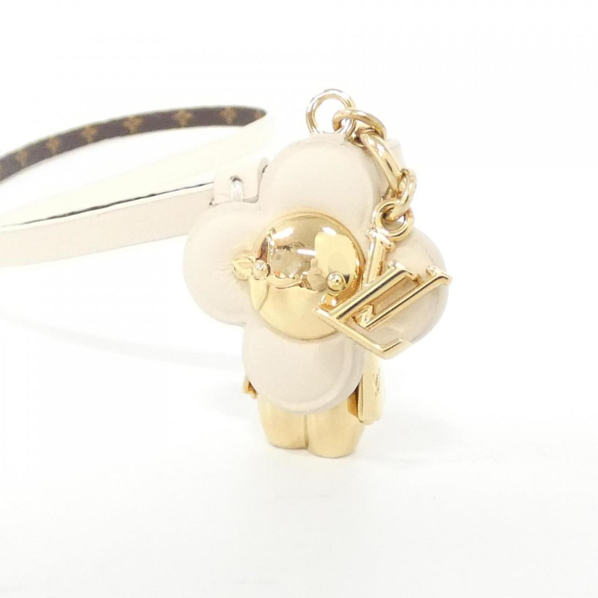 Vivienne Handbag Charm Leather Cream Mini