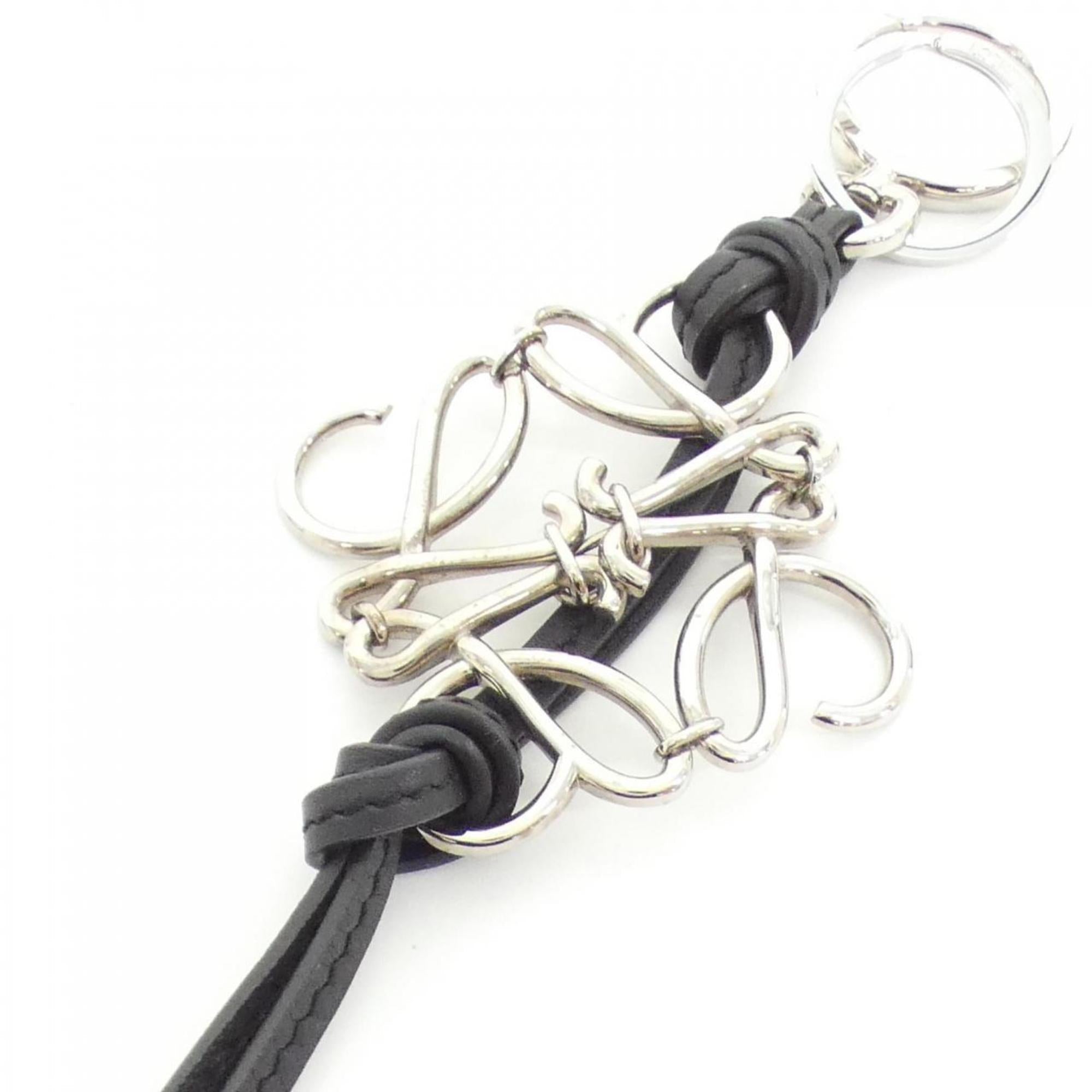 Handbag Charm Leather Black