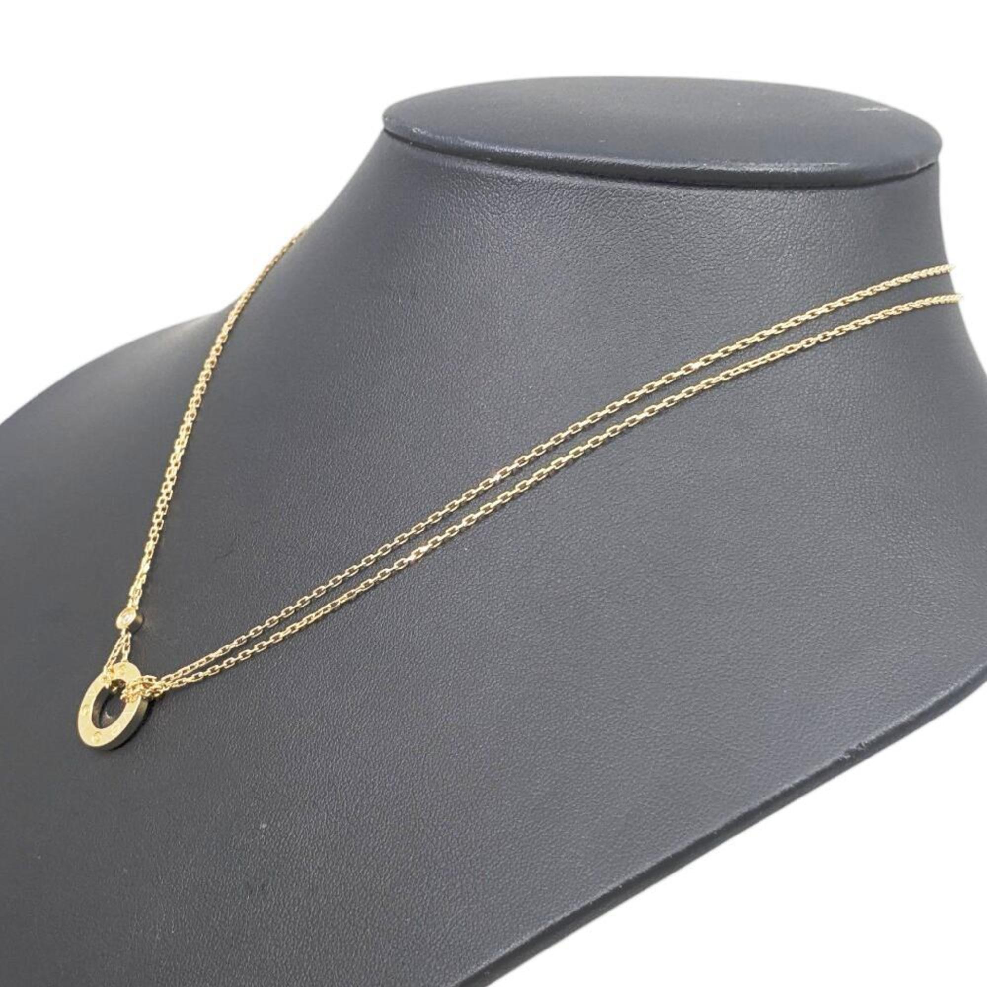 Love Pendant Necklace 18K Yellow Gold with Diamond