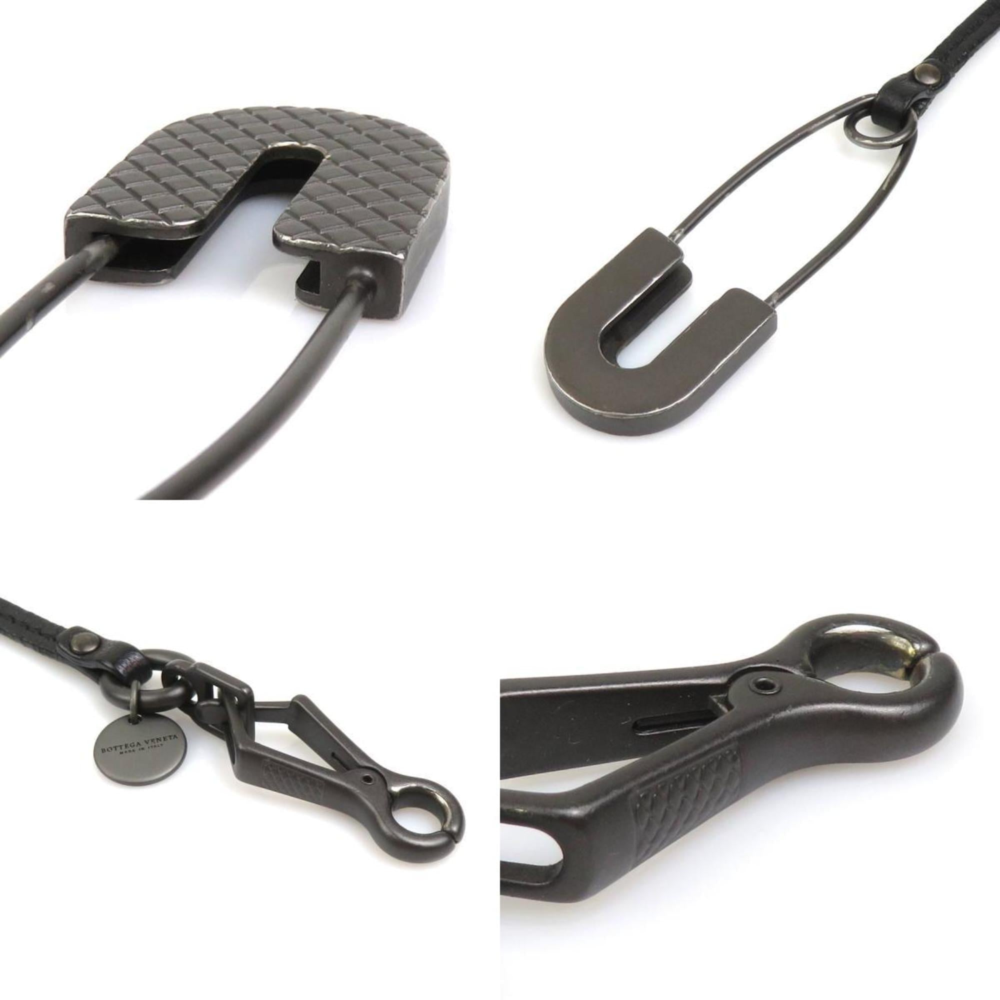 Charm Key Ring Leather and Metal Black Handbag Charm