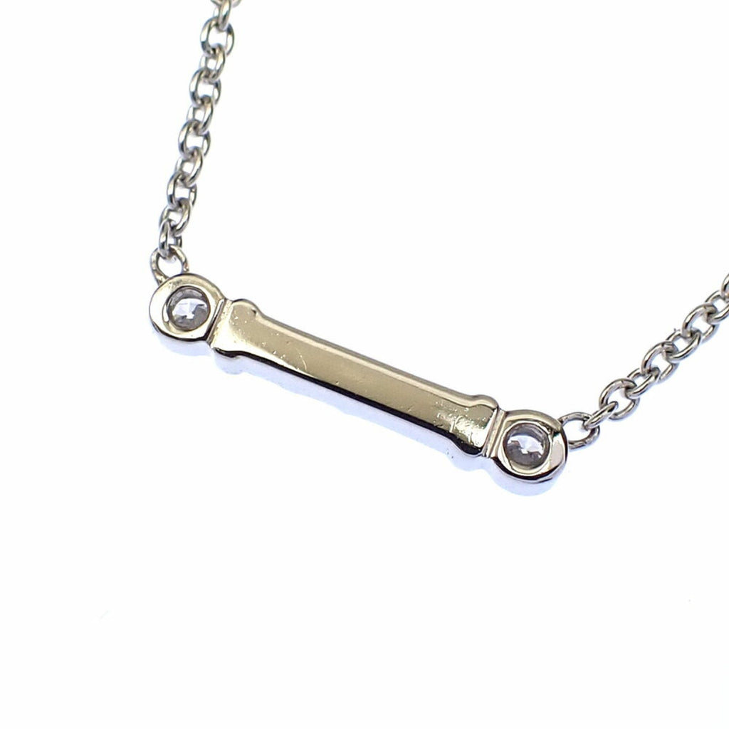 Fleur de Lys Keyber Pendant Necklace Platinum