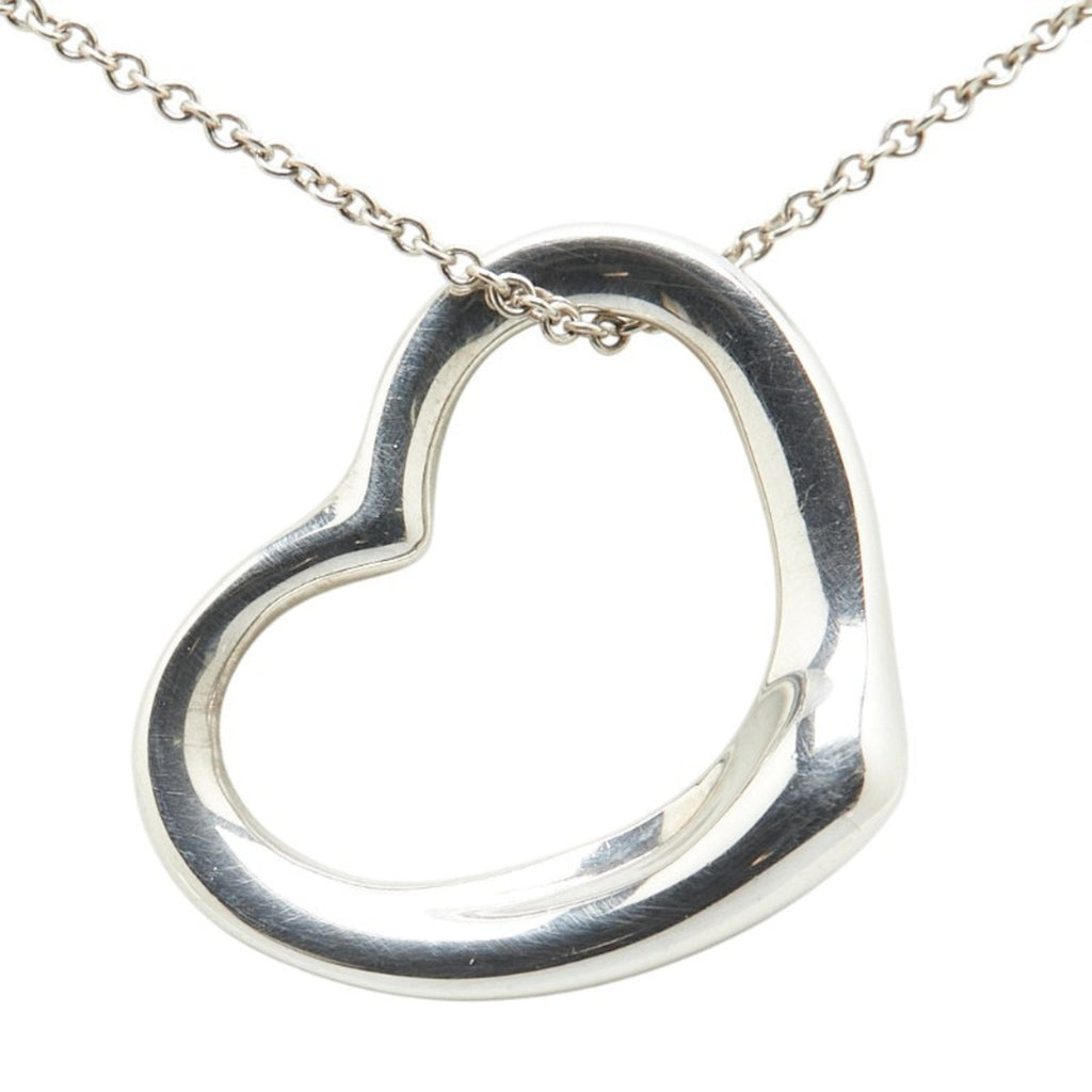 Heart Pendant Necklace Sterling Silver