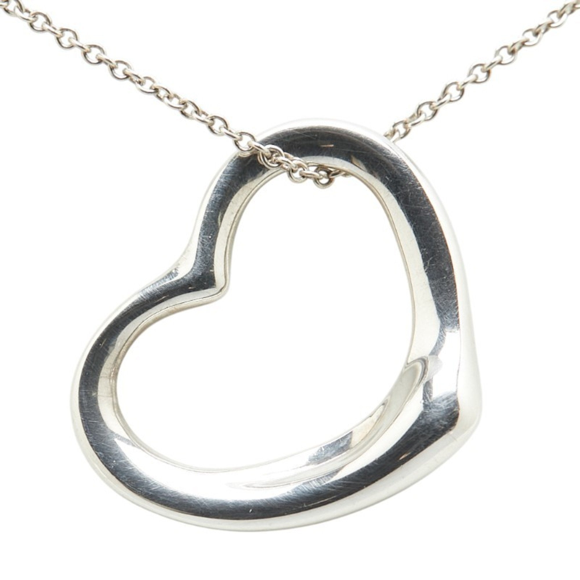 Heart Pendant Necklace Sterling Silver