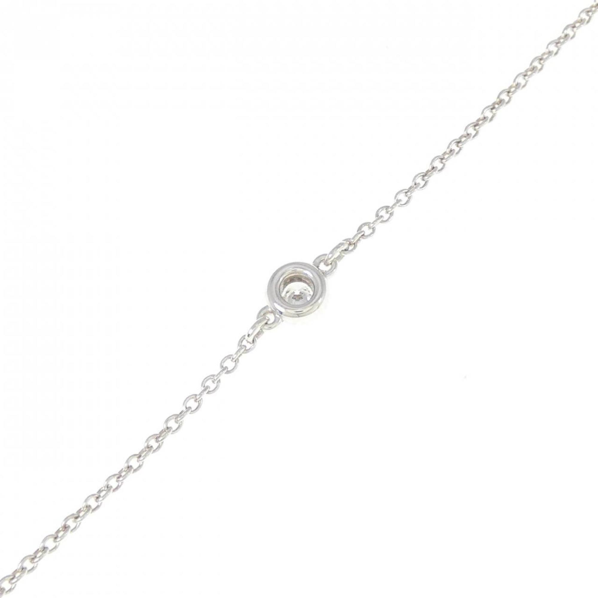 Elsa Peretti Diamonds By The Yard Pendant Necklace Sterling Silver and Diamond