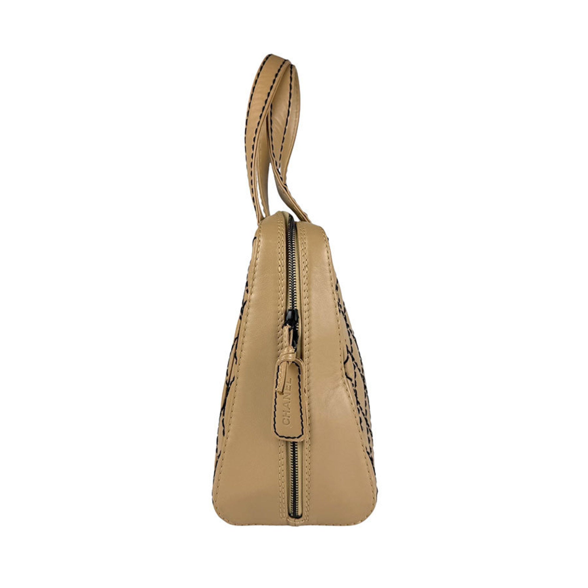 Surpique Boston Bag Quilted Leather Large