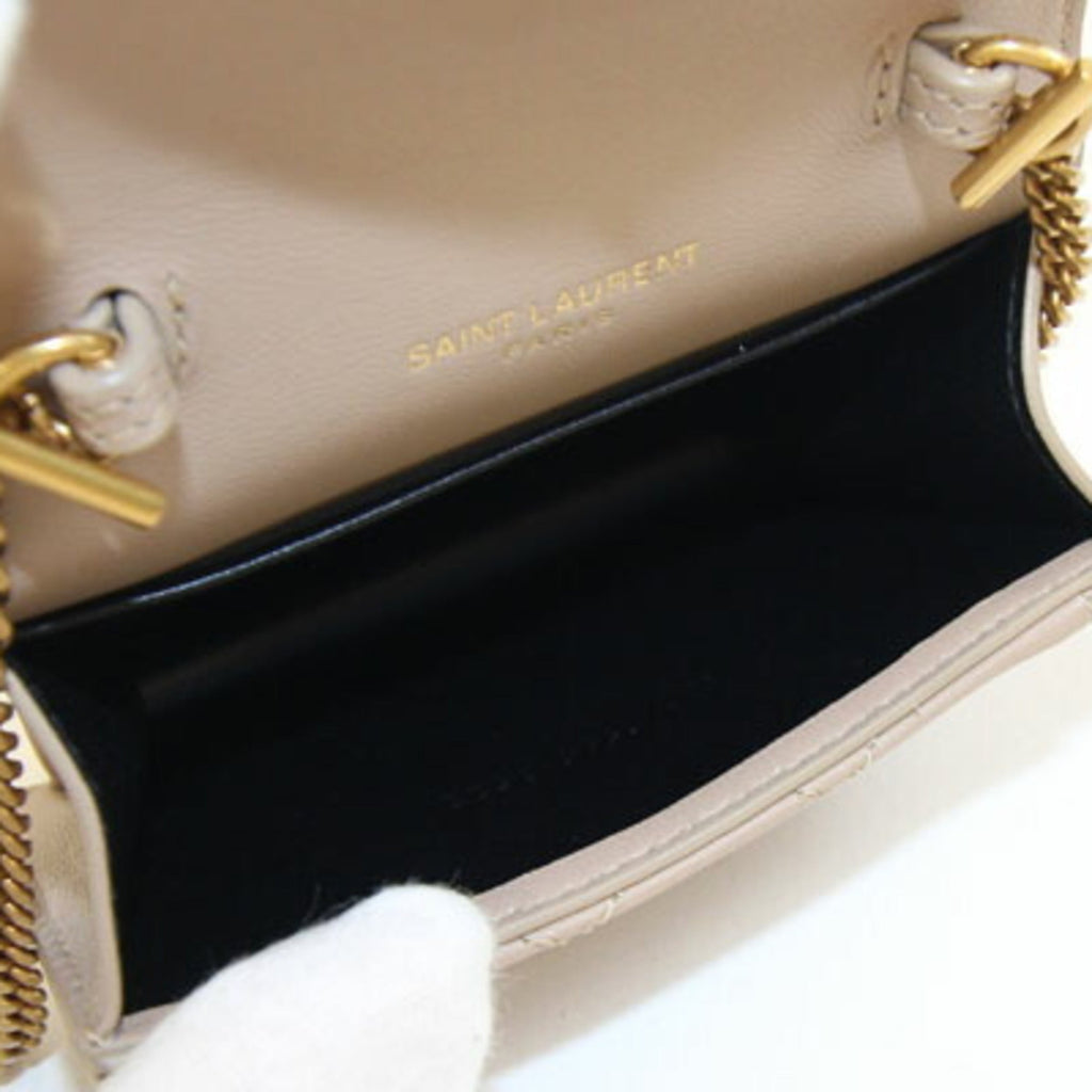 Gaby Envelope Chain Crossbody Bag Quilted Leather Micro