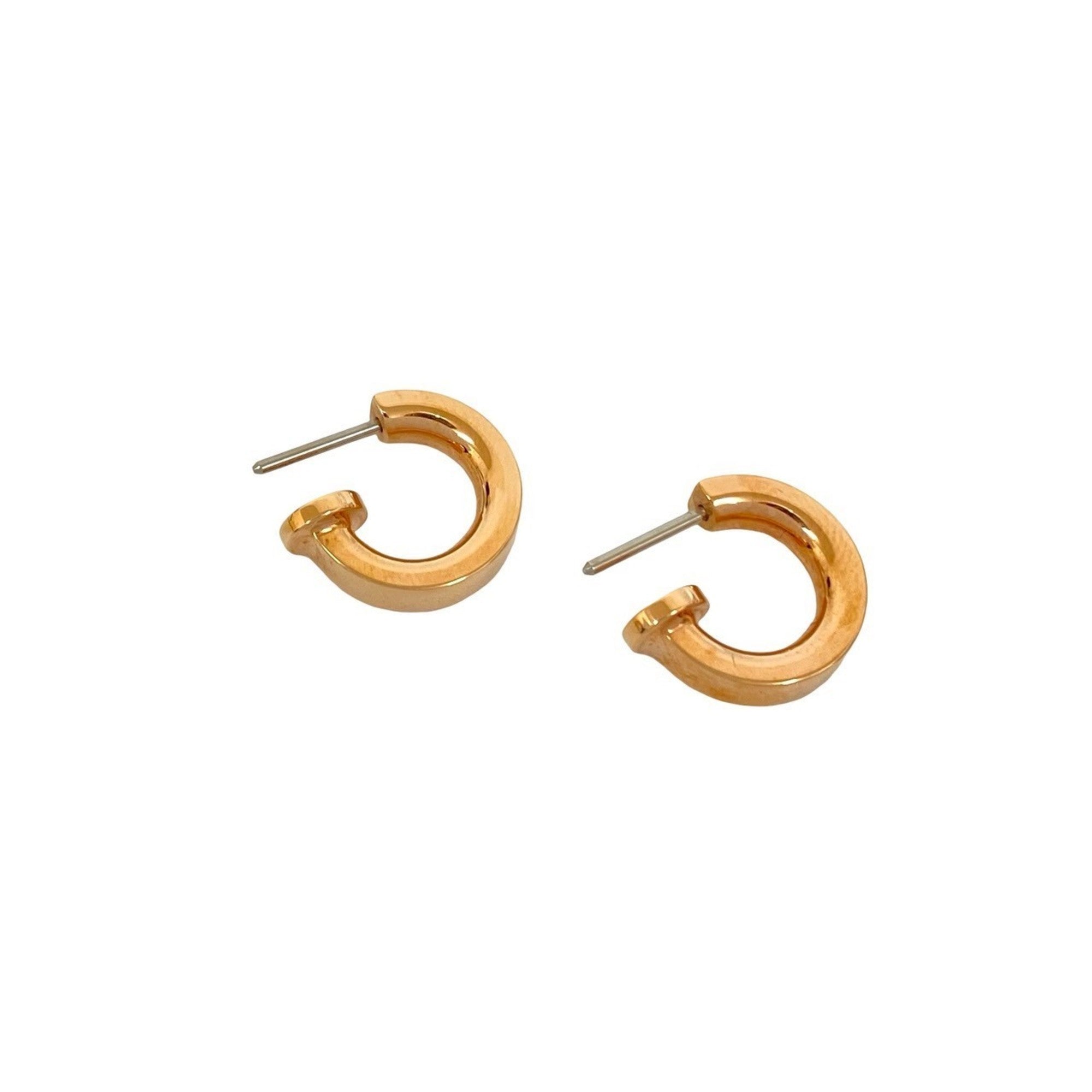 Earrings Swift Leather and 18K Rose Gold