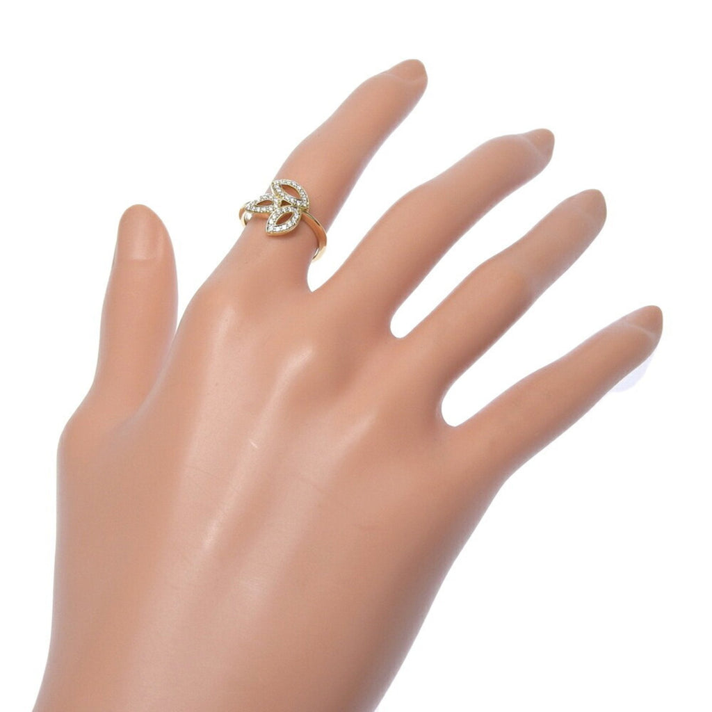 Lily Cluster Mini Ring 18K Yellow Gold with Diamond