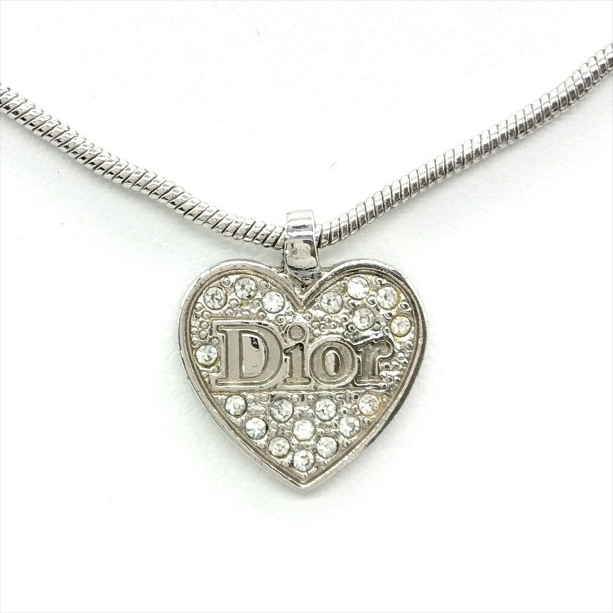Pendant Necklace with Rhinestones