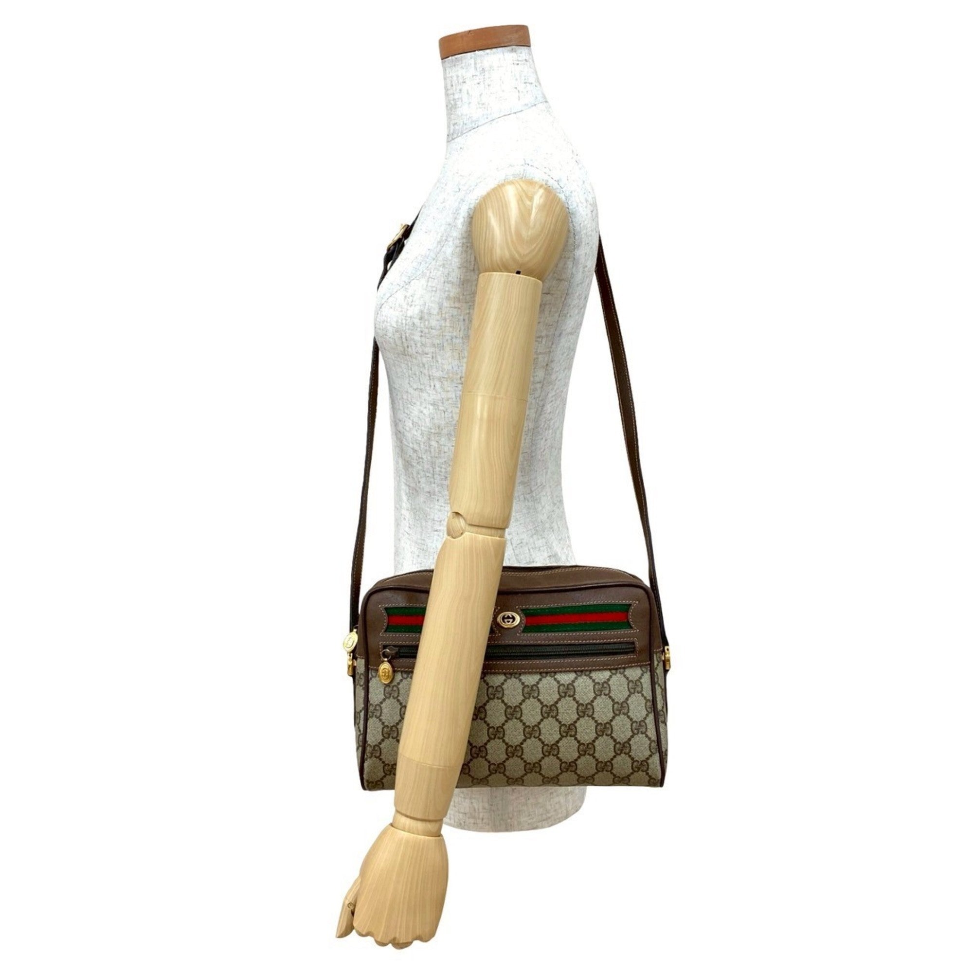 Ophidia Shoulder Bag GG Coated Canvas Small