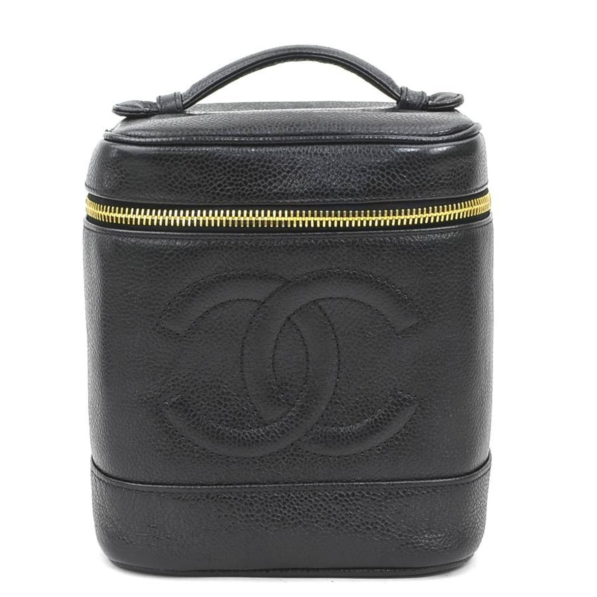 Vintage Timeless Cosmetic Case Caviar Tall