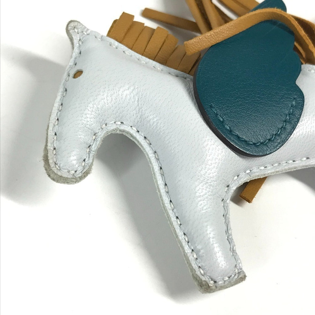 Charm Agneau Milo Beige and Blue Handbag Charm