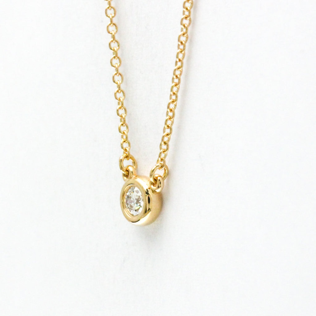 Elsa Peretti Diamonds By The Yard Pendant Necklace 18K Rose Gold and Diamond