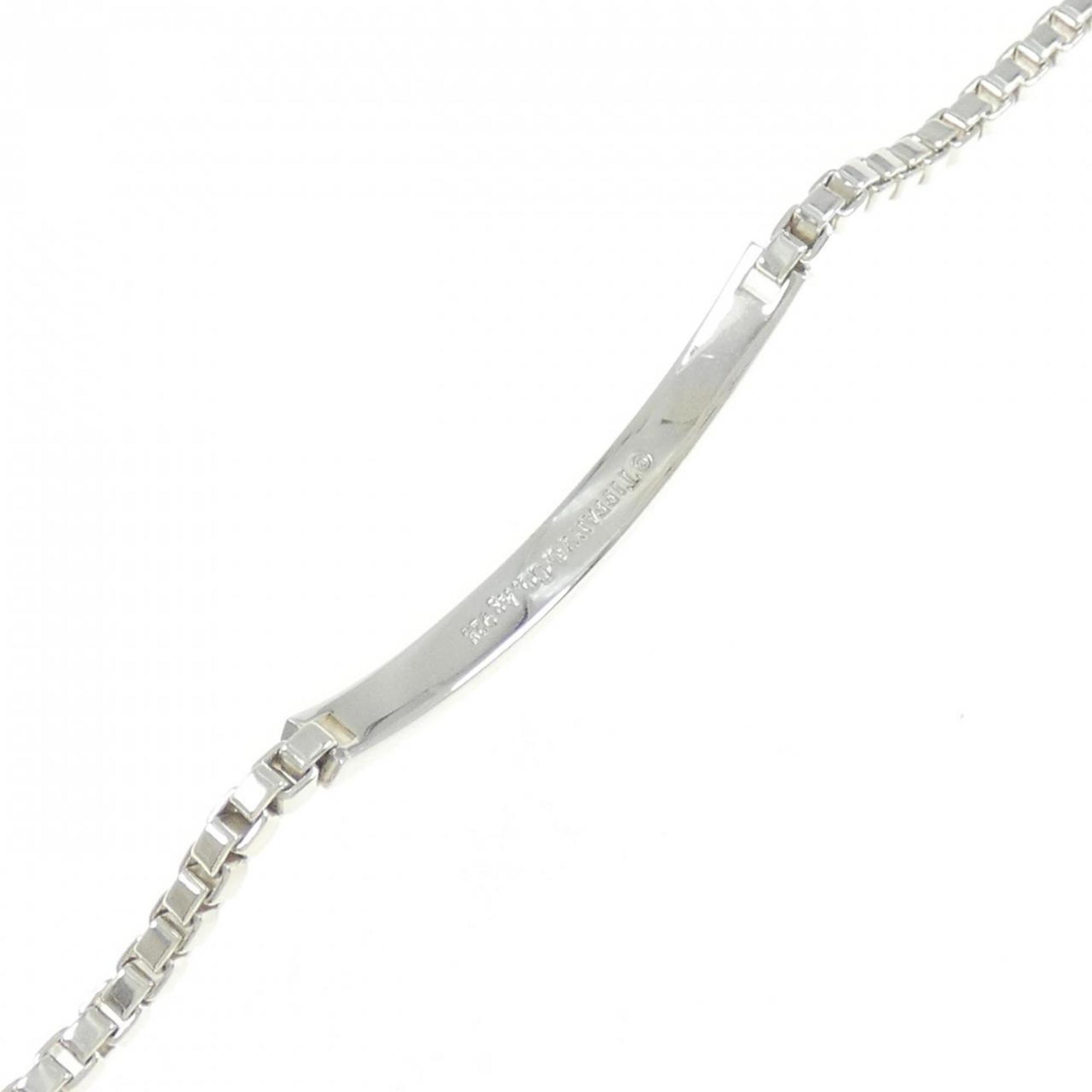 Venetian Link Identification Bracelet Sterling Silver