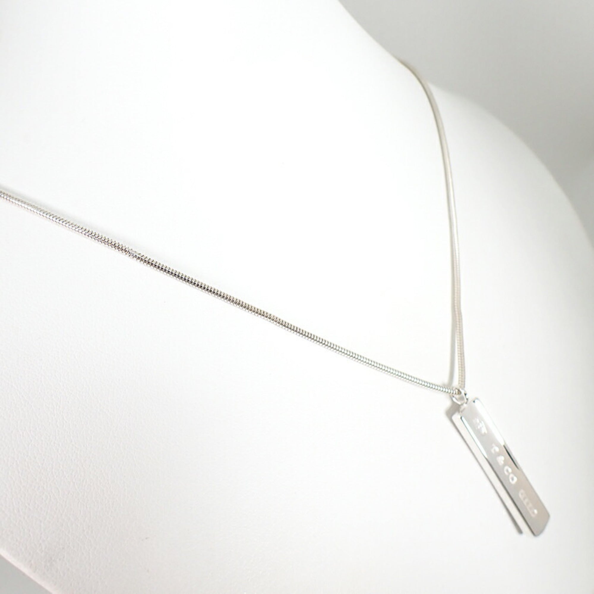 1837 Bar Pendant Necklace Sterling Silver