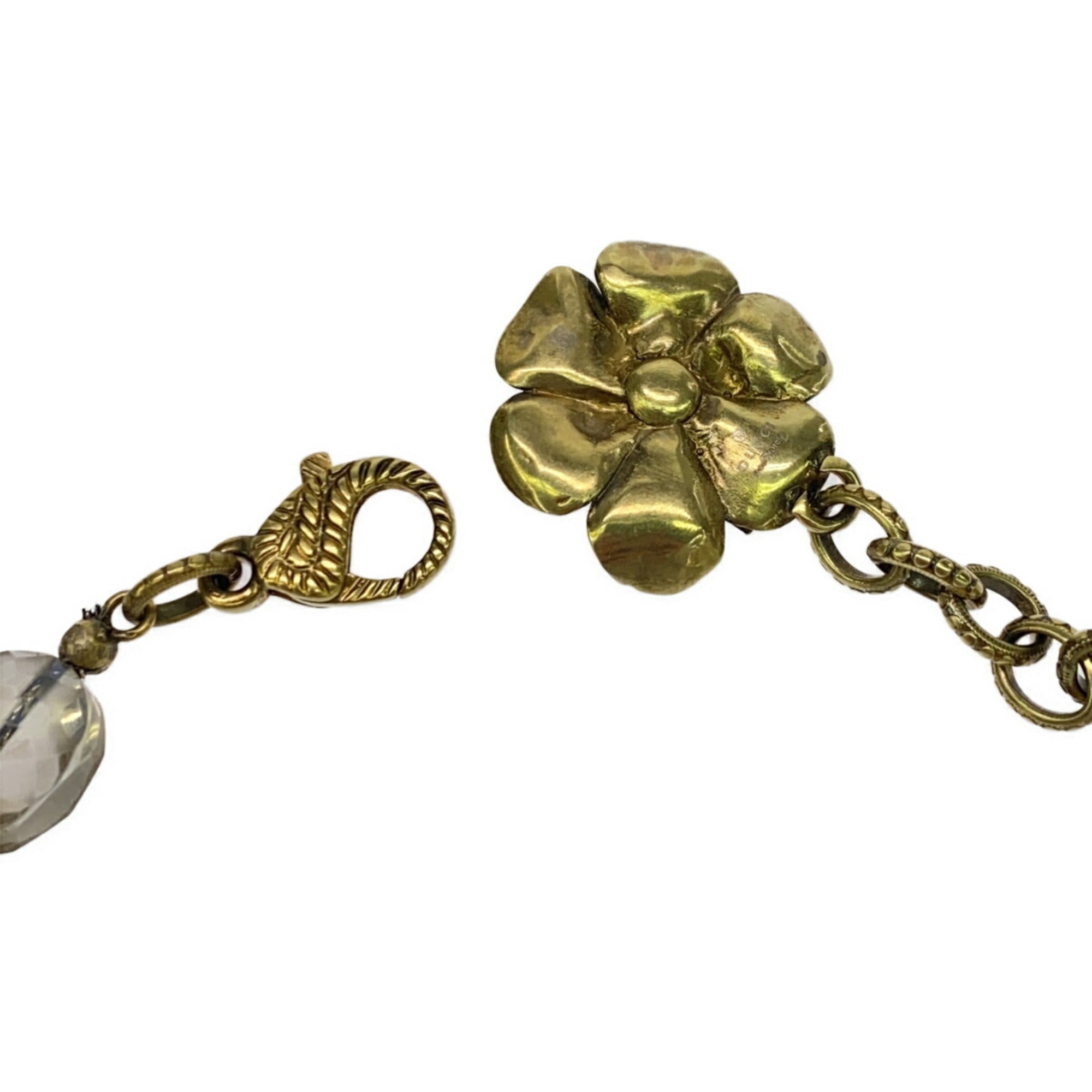 Bracelet Gold Crystal GG Interlocking