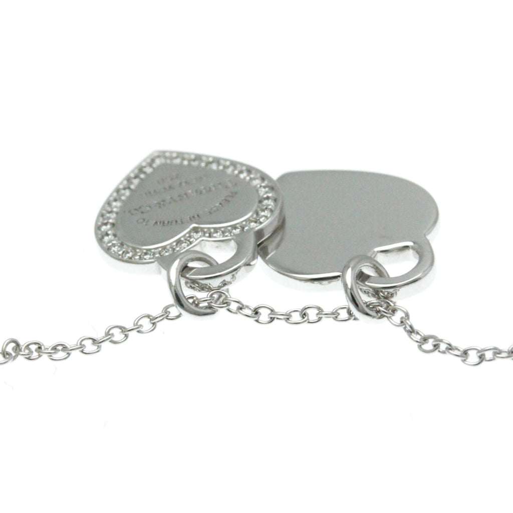Return To Tiffany Pendant Necklace Sterling Silver and 18K White Gold