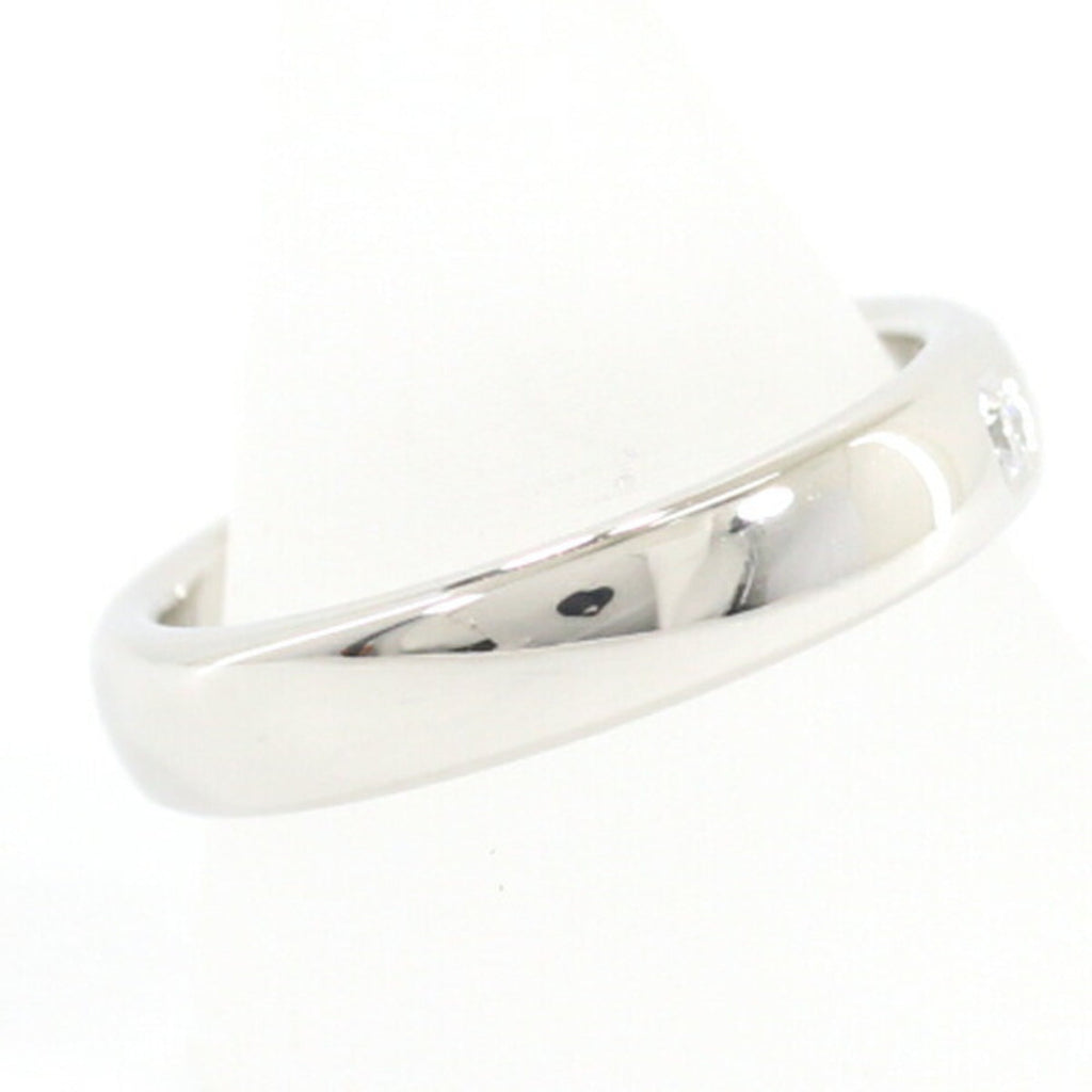 Ring Platinum 4mm With Diamond