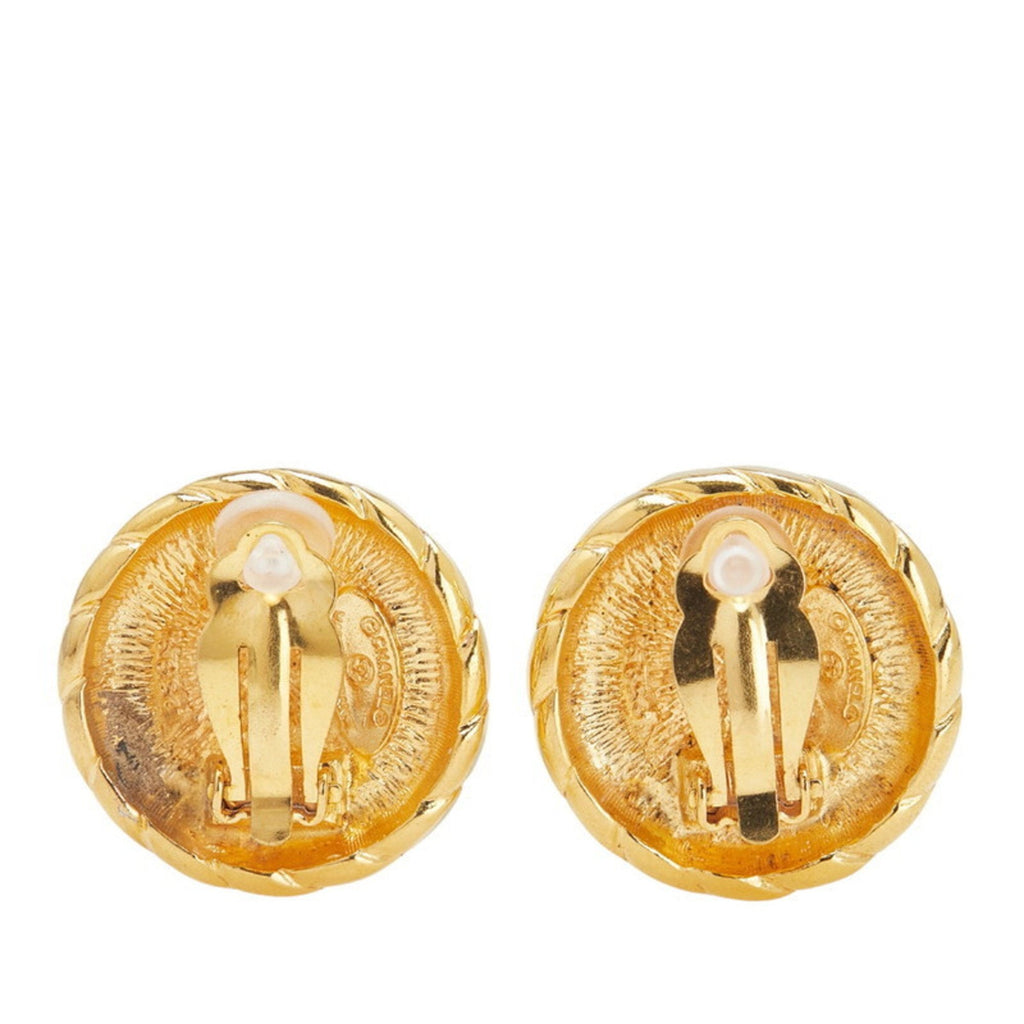 CC Logo Round Earrings Metal