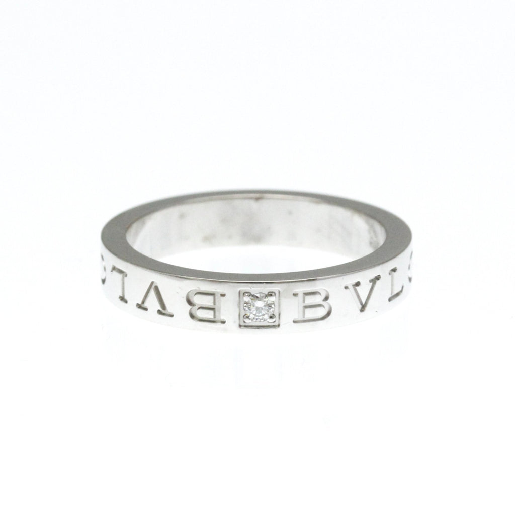 Band Ring 18K White Gold with Diamond