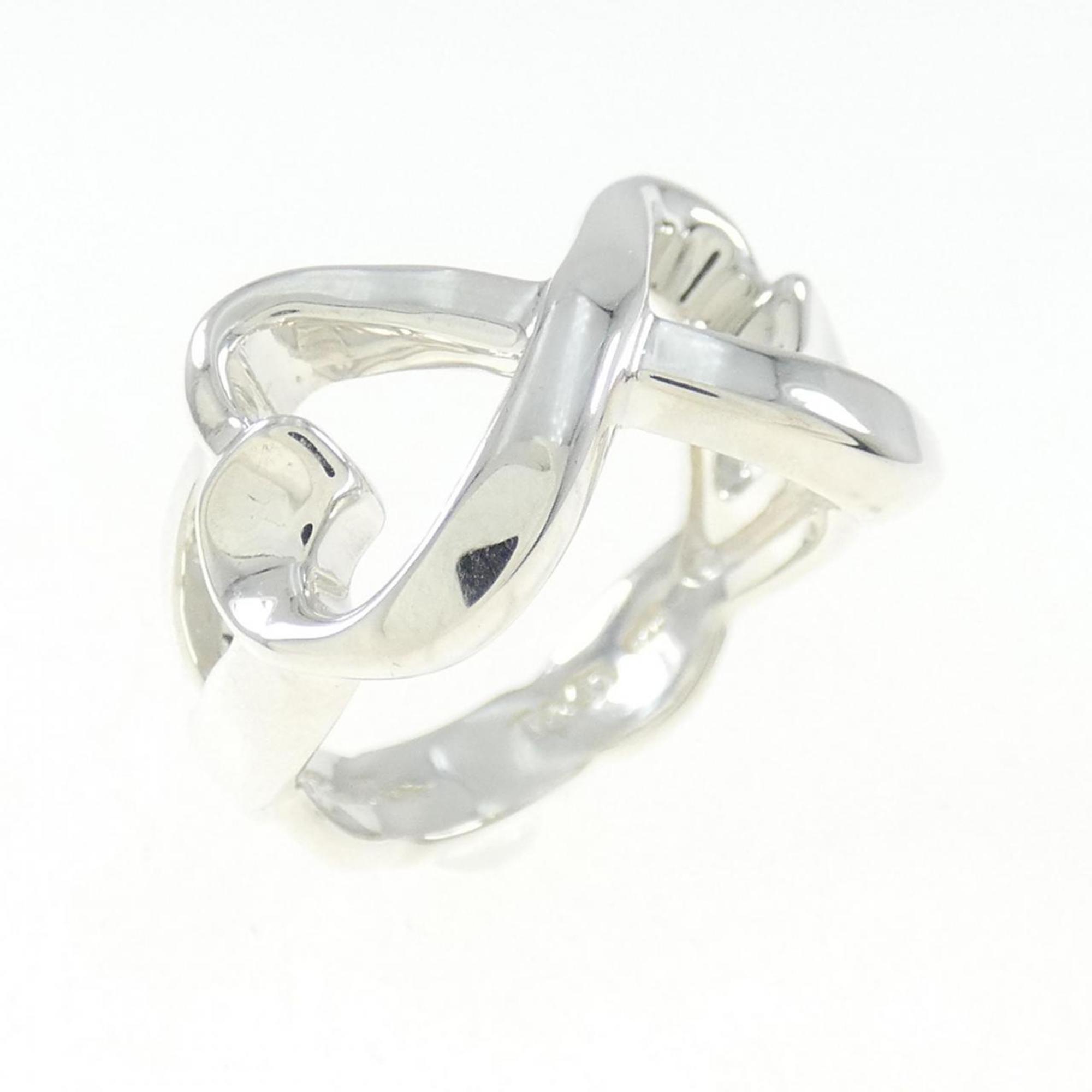 Double Loving Heart Ring Sterling Silver