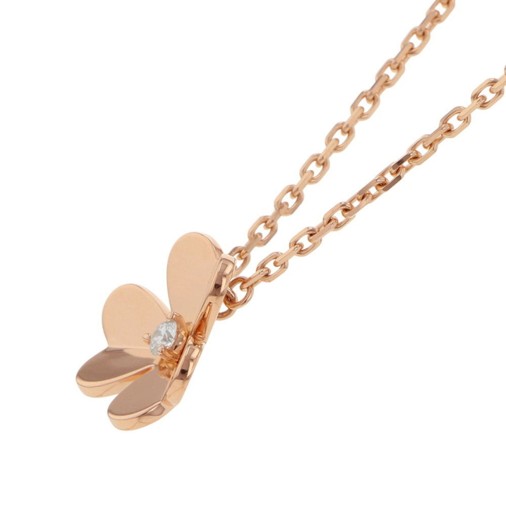 Pendant Necklace 18K Rose Gold with Diamond Small