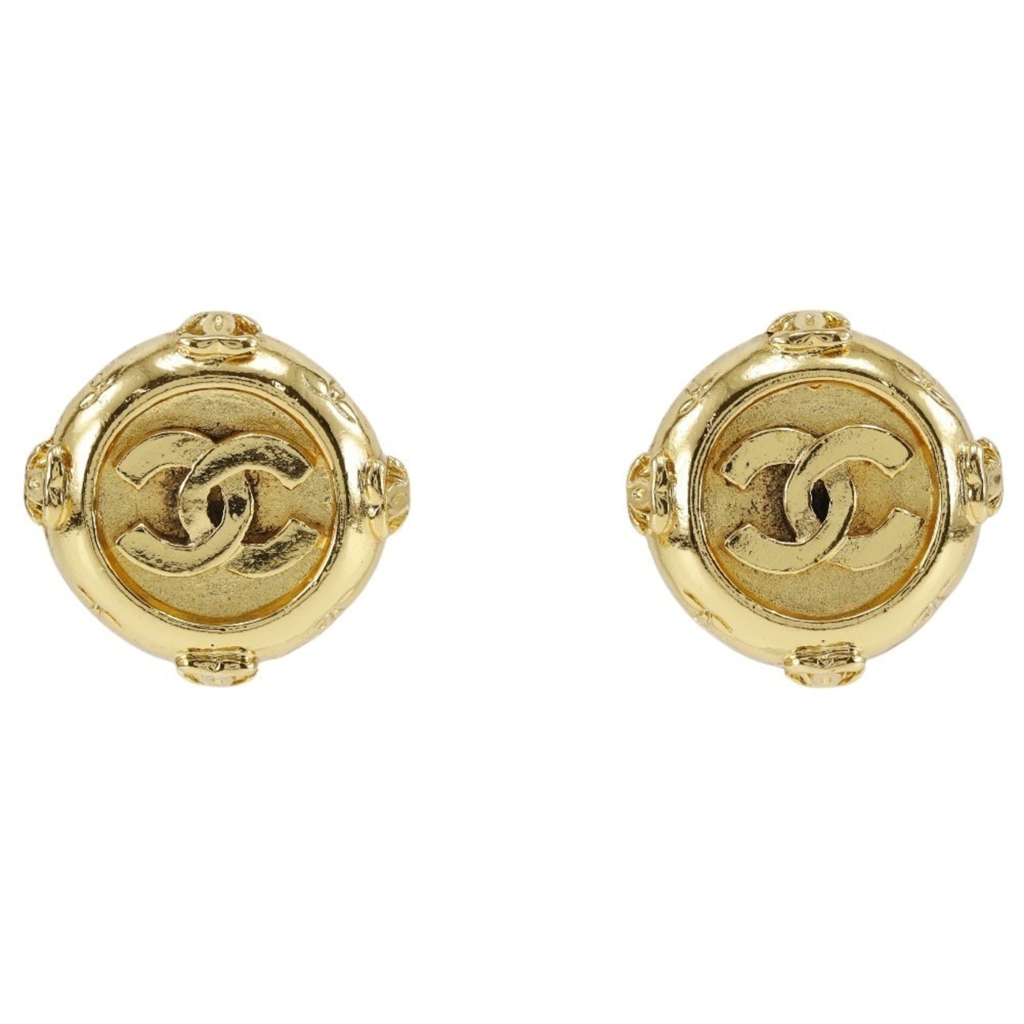 Earrings Gold-Tone Metal