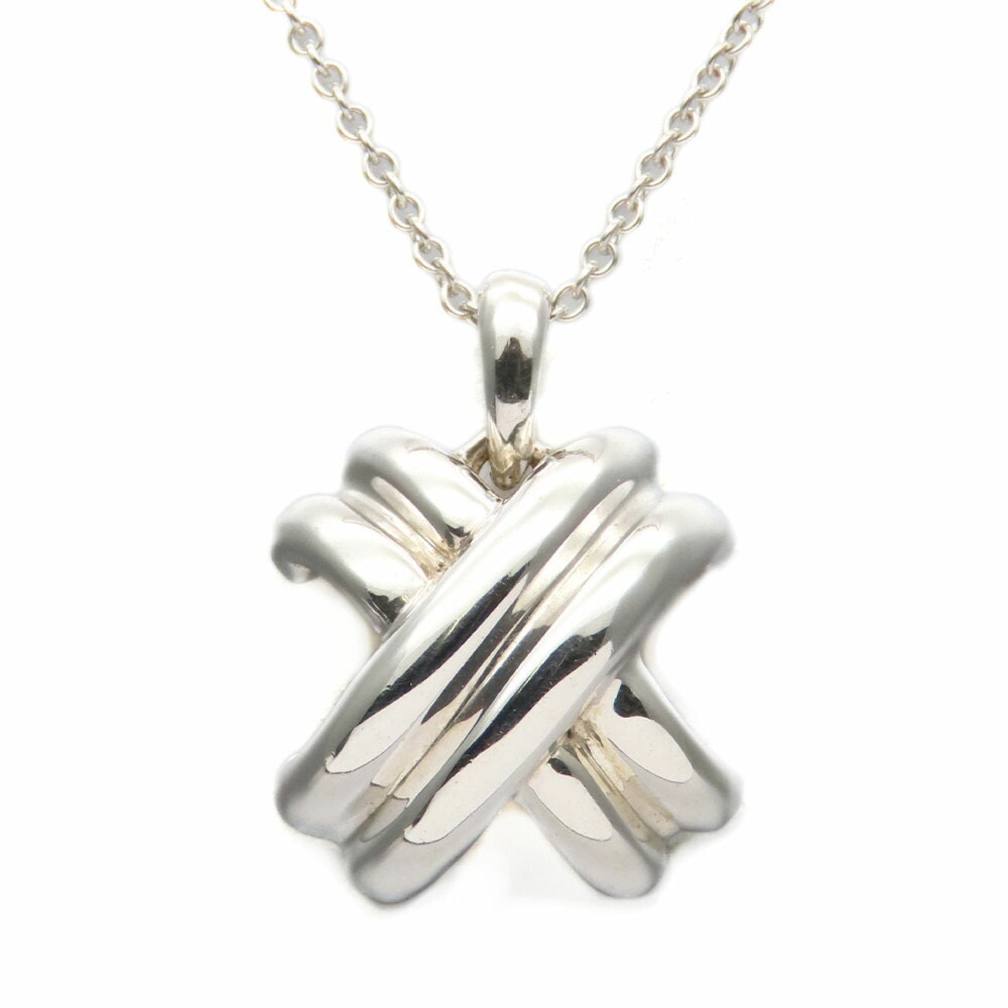 Pendant Necklace Sterling Silver Signature Cross