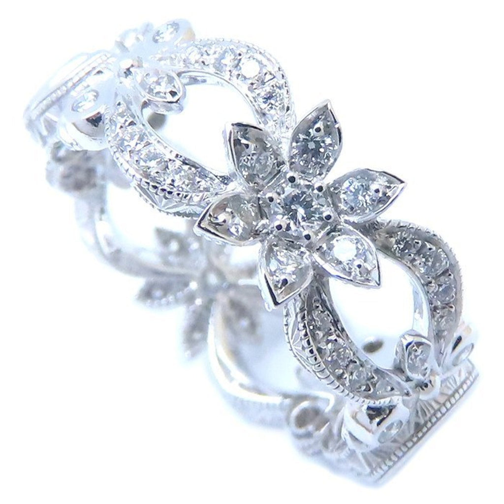 Flora Ring 18K White Gold with Diamond