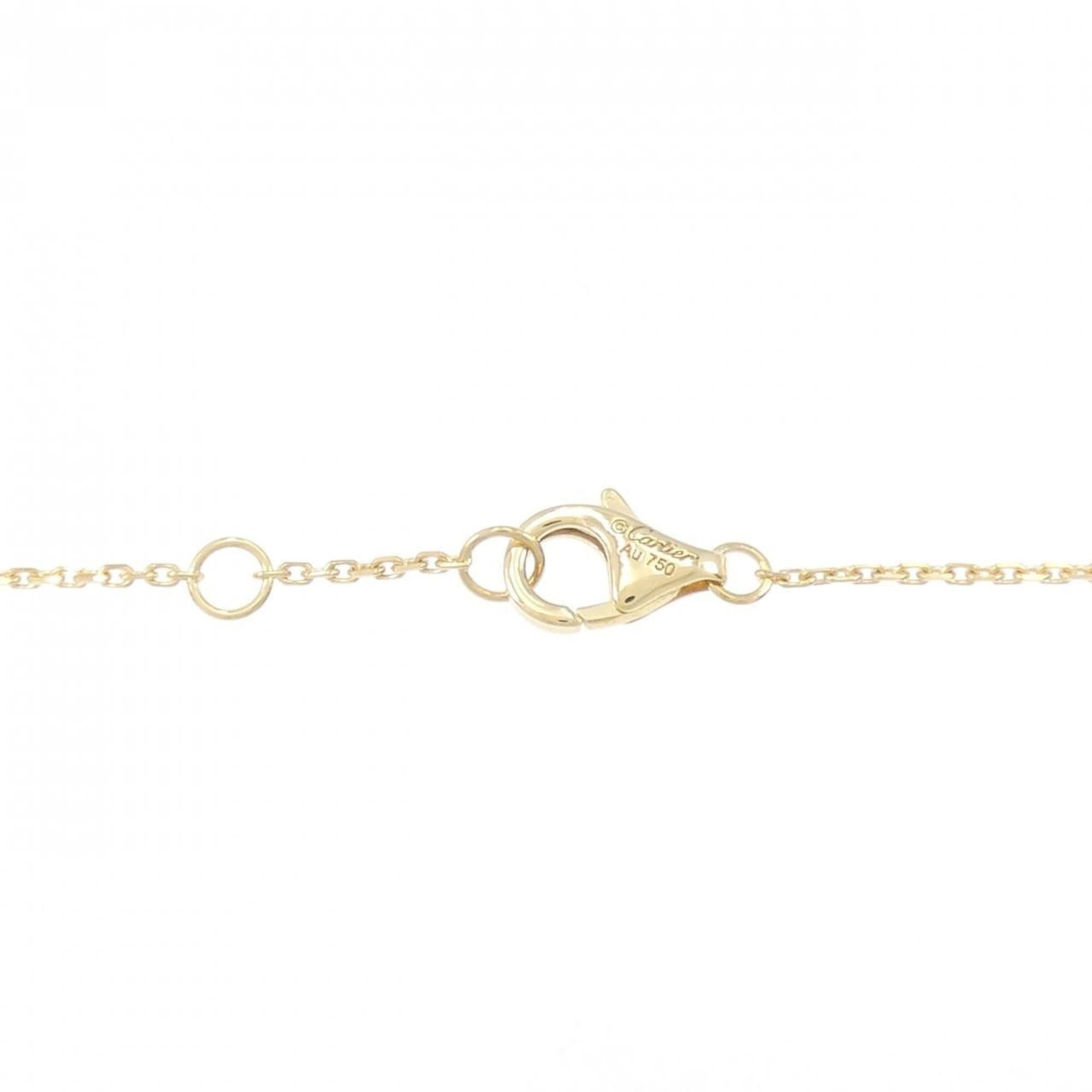 Charm Bracelet 18K Yellow Gold with Diamond and Mother of Pearl