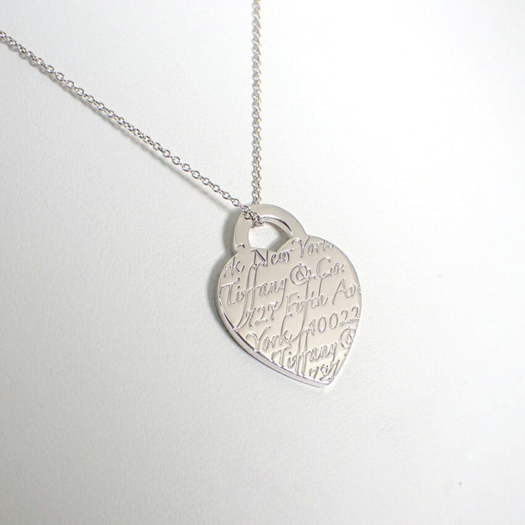 Heart Pendant Necklace Sterling Silver