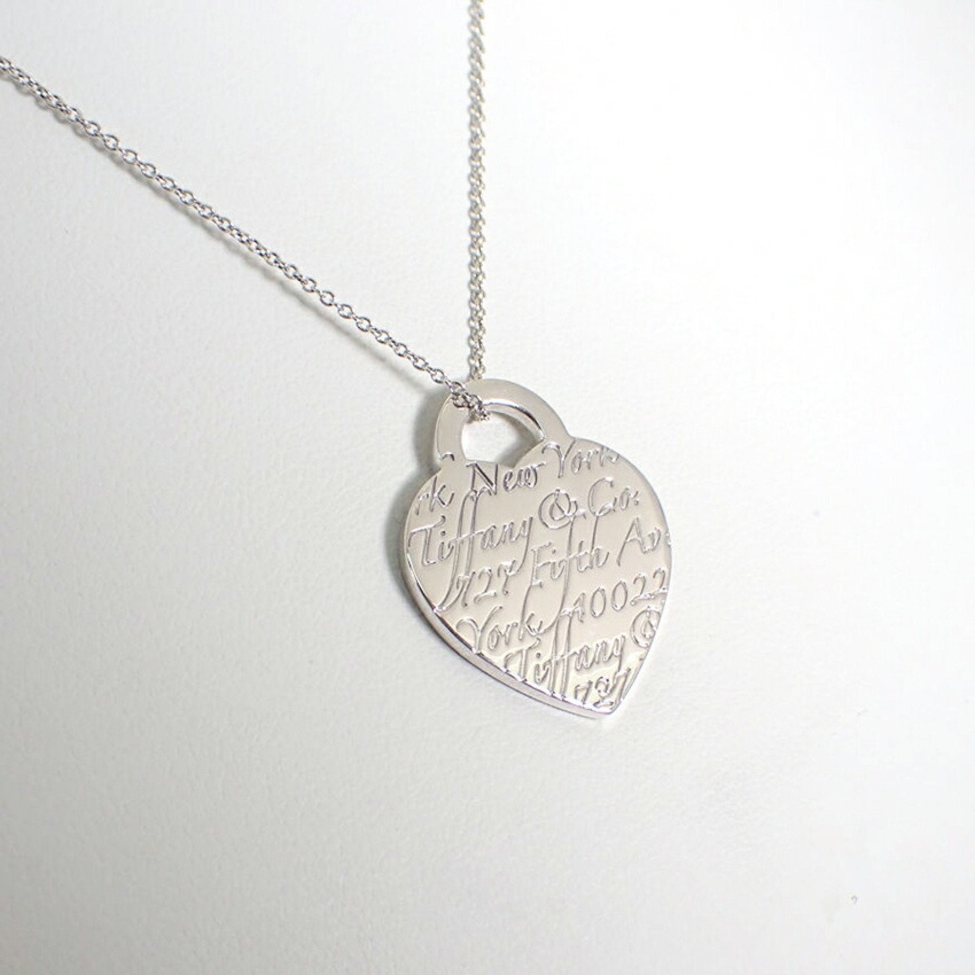 Heart Pendant Necklace Sterling Silver