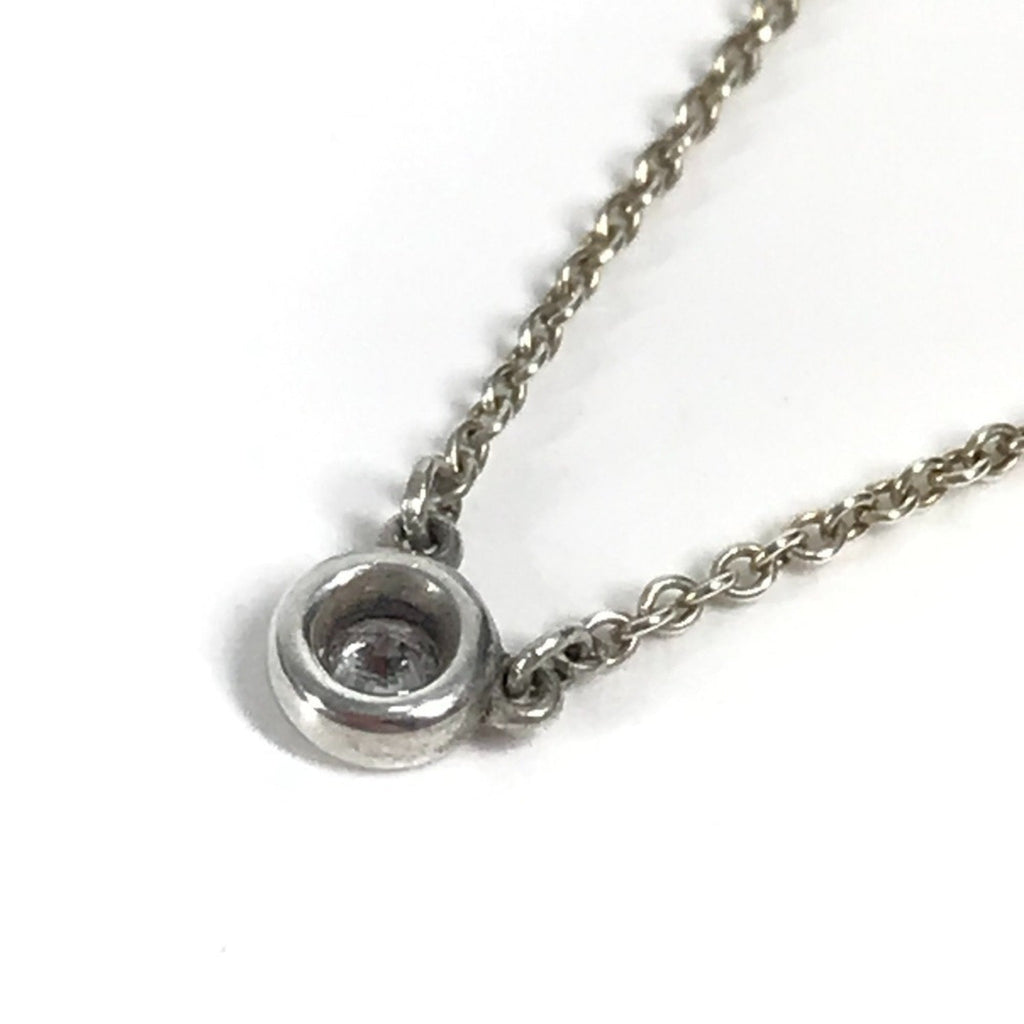 Elsa Peretti Diamonds By The Yard Pendant Necklace Sterling Silver