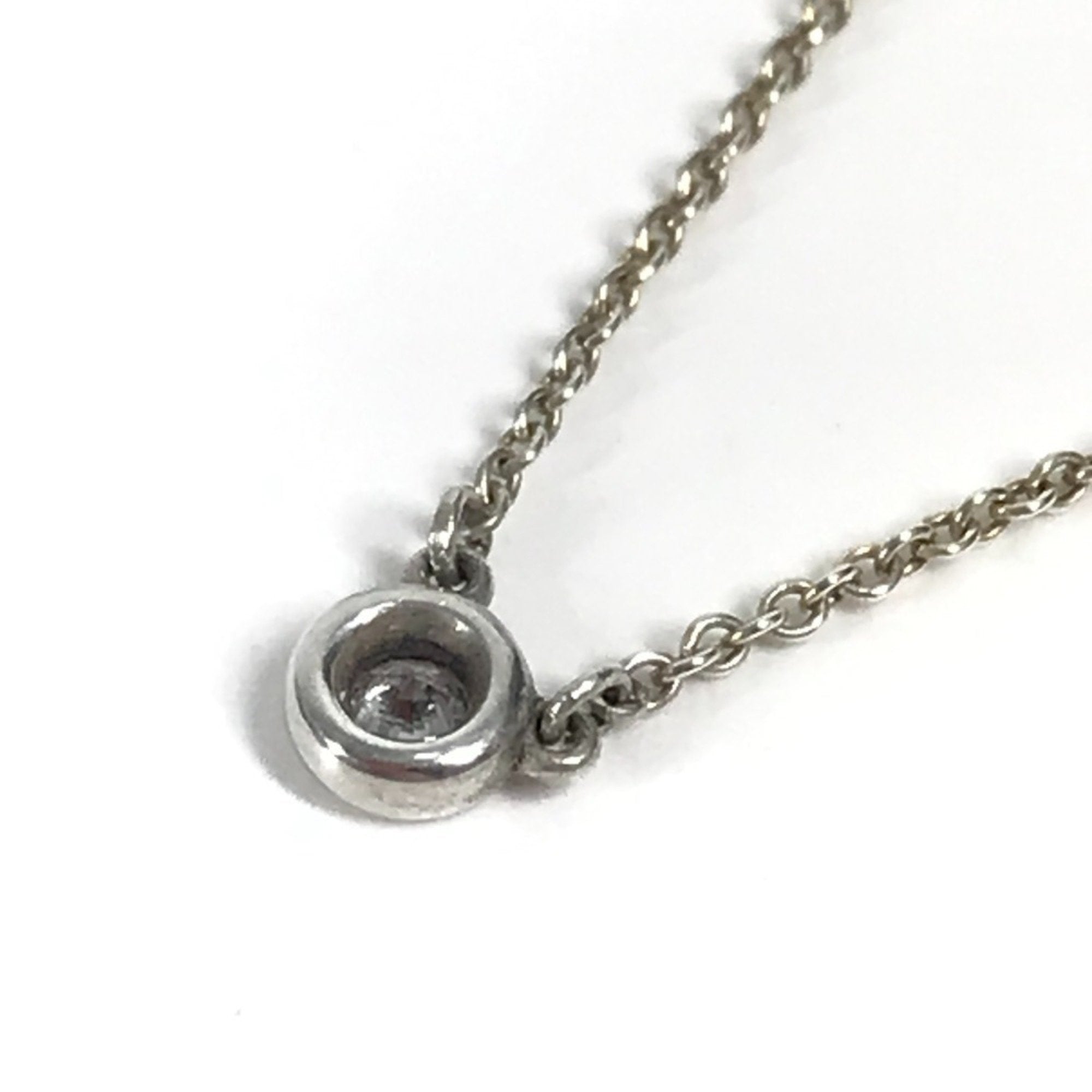 Elsa Peretti Diamonds By The Yard Pendant Necklace Sterling Silver