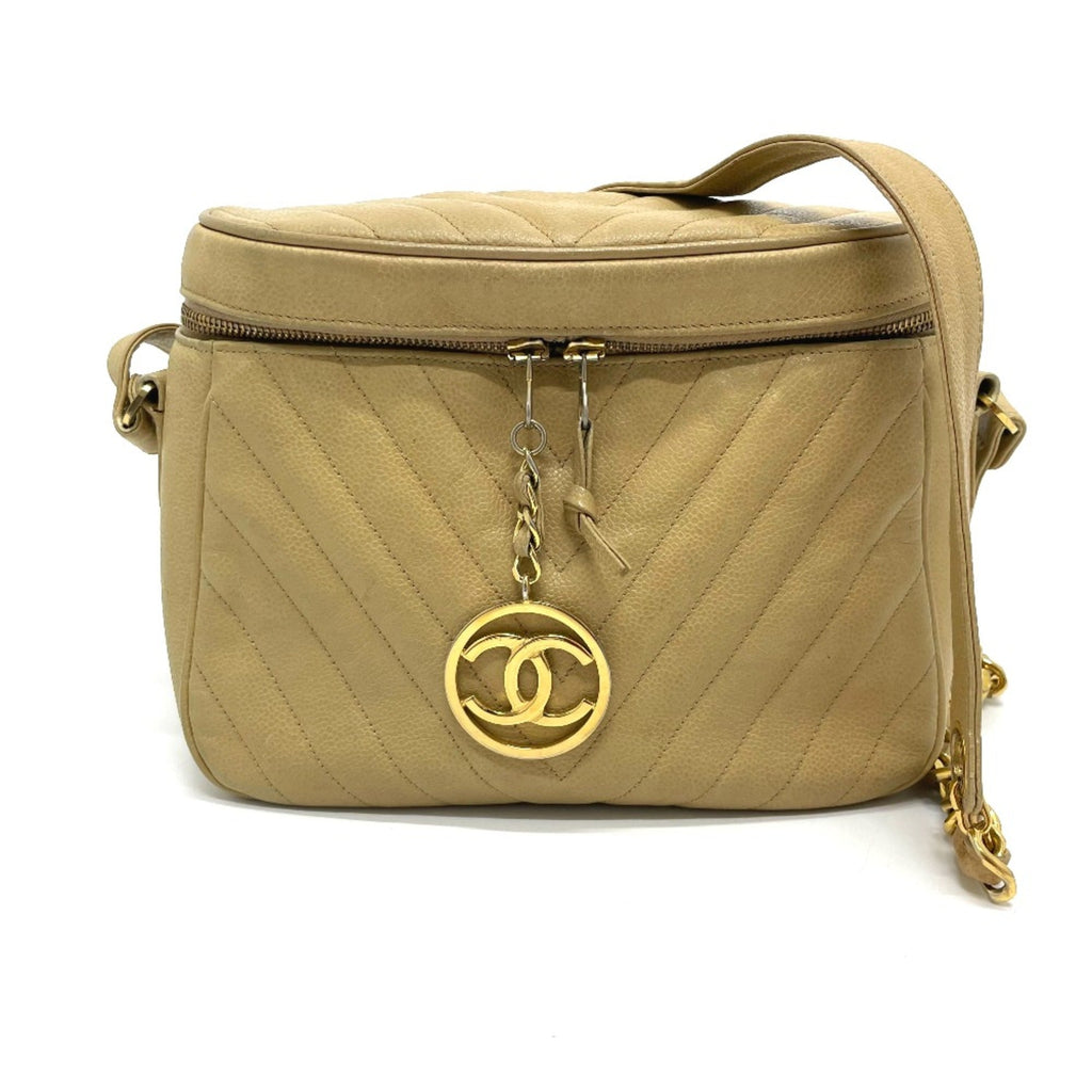 Vintage Diamond CC Camera Bag Diagonal Quilted Leather Medium