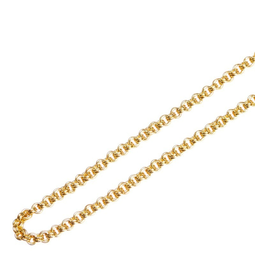 Pendant Necklace Gold and Rhinestone