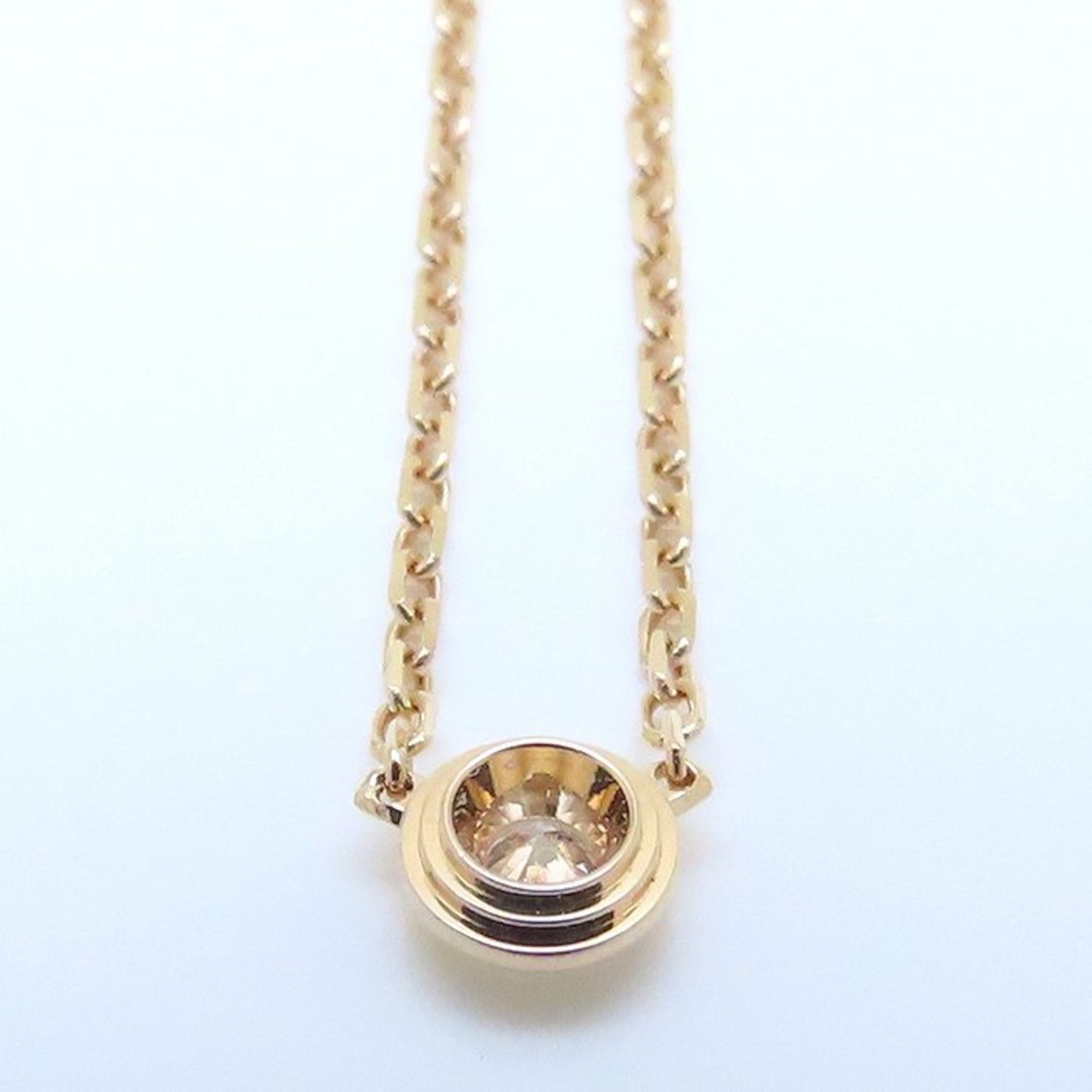 Pendant Necklace 18K Rose Gold with Diamond