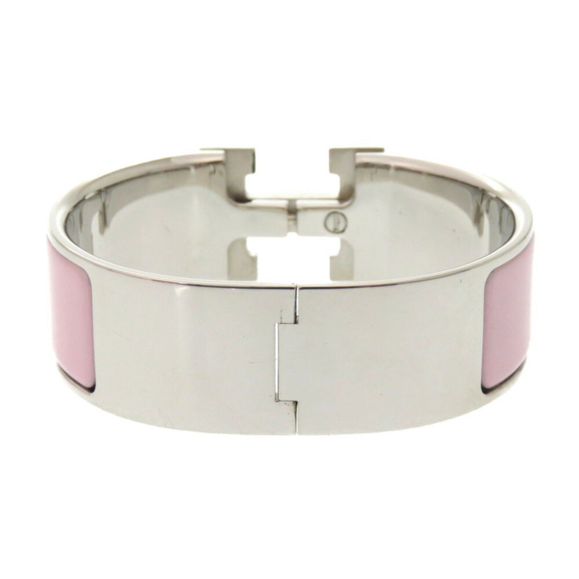 Click Clack Bracelet Metal Pink Engraved