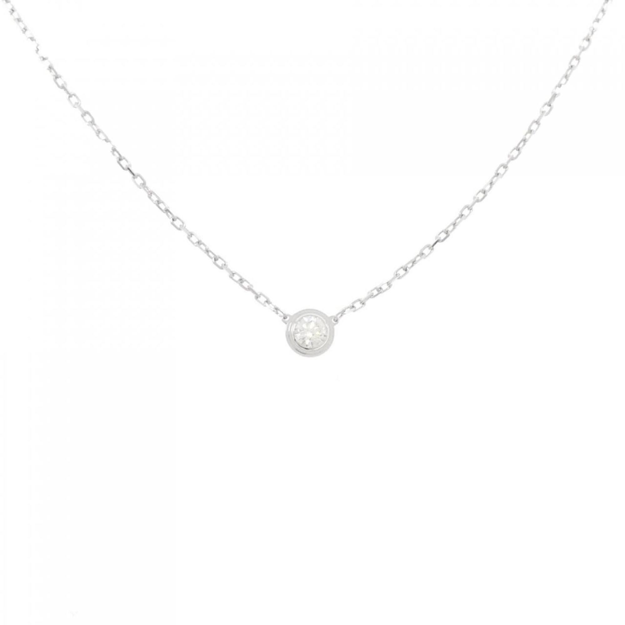 D'Amour Pendant Necklace 18K White Gold Large