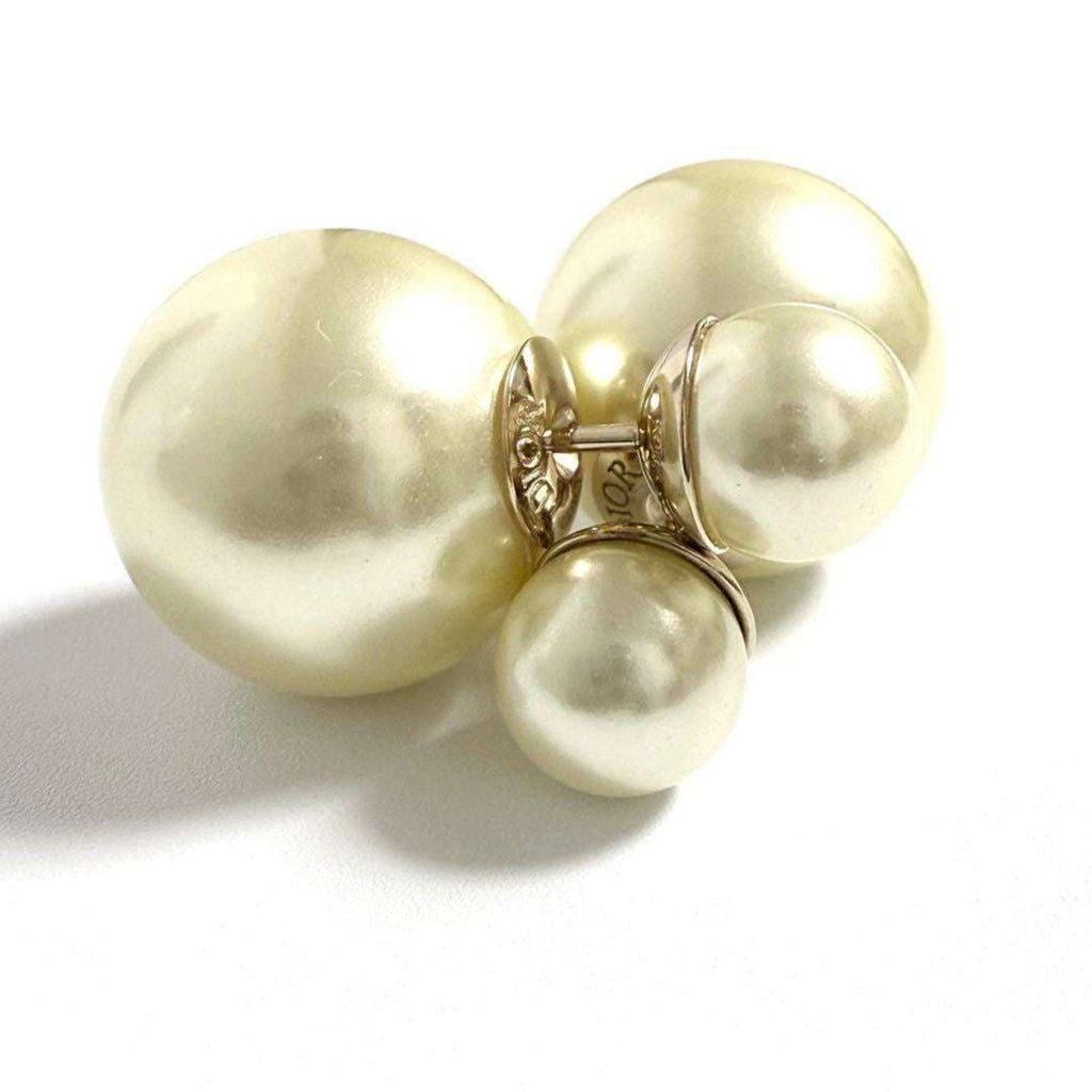Tribal Earrings Artificial Pearl and Metal