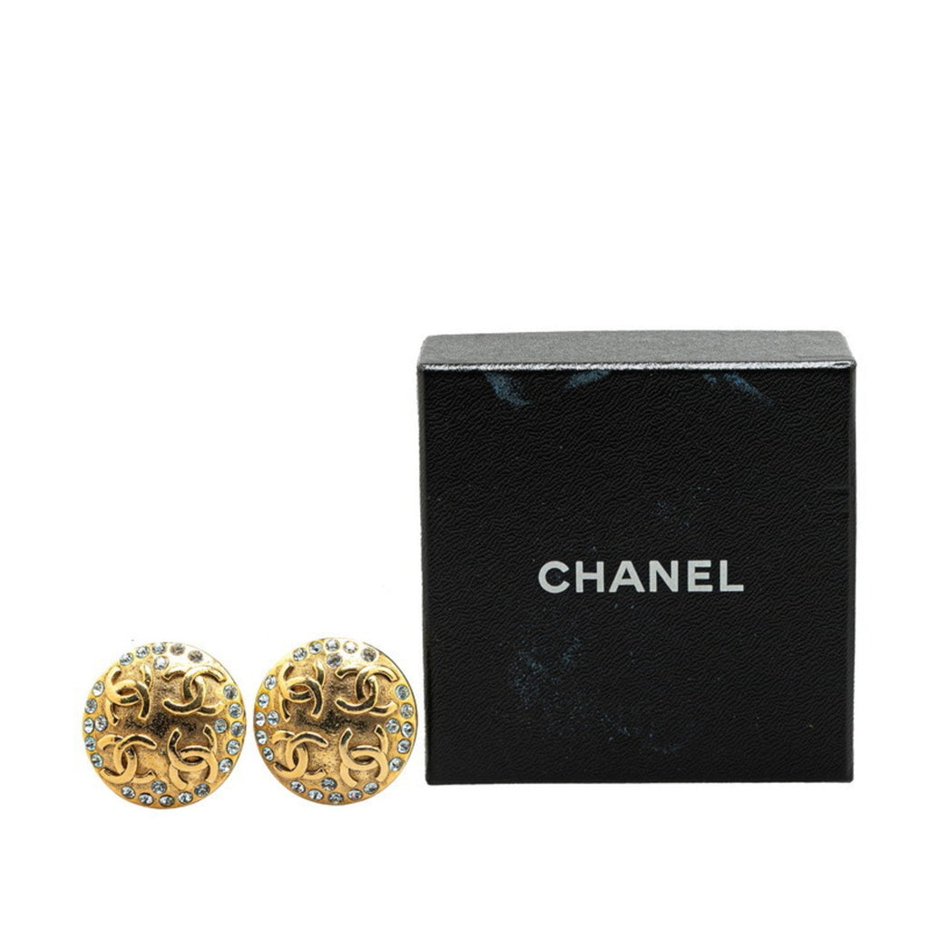 CC Logo Clip-On Earrings Metal