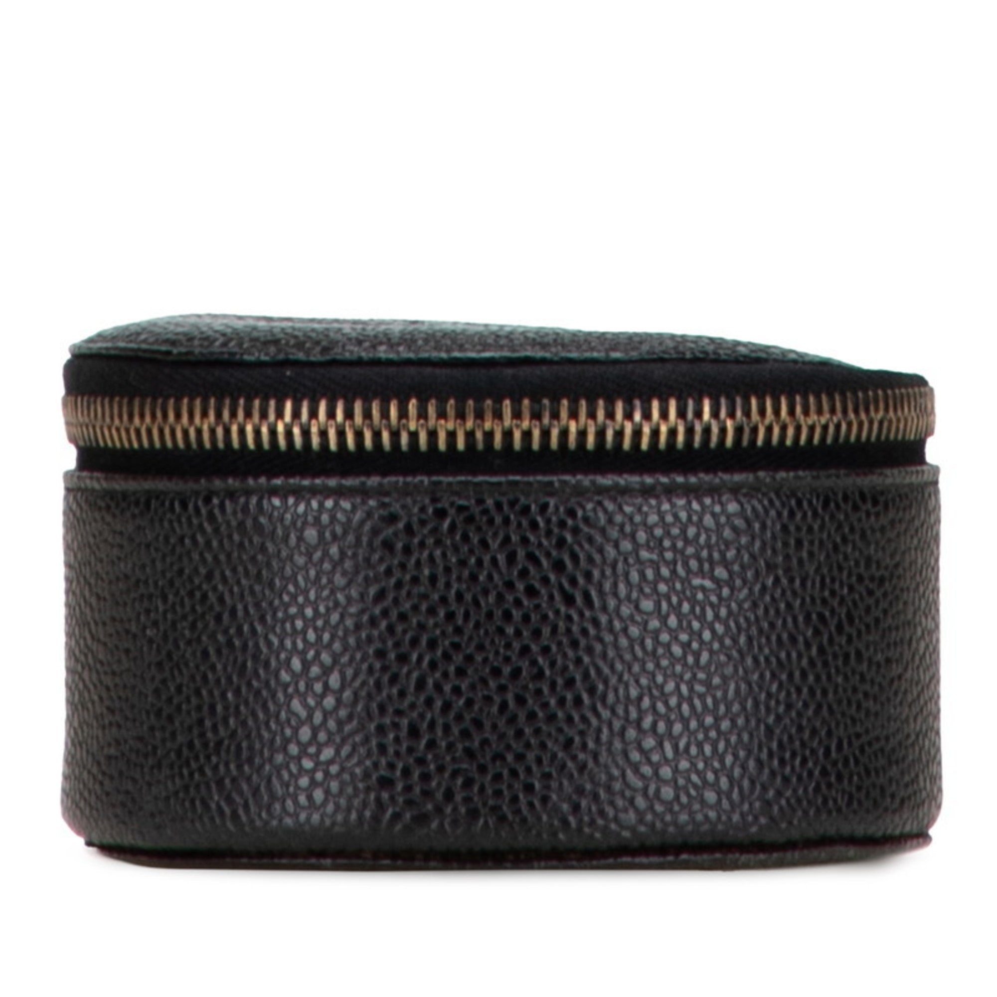 Vintage Timeless Cosmetic Case Caviar Medium