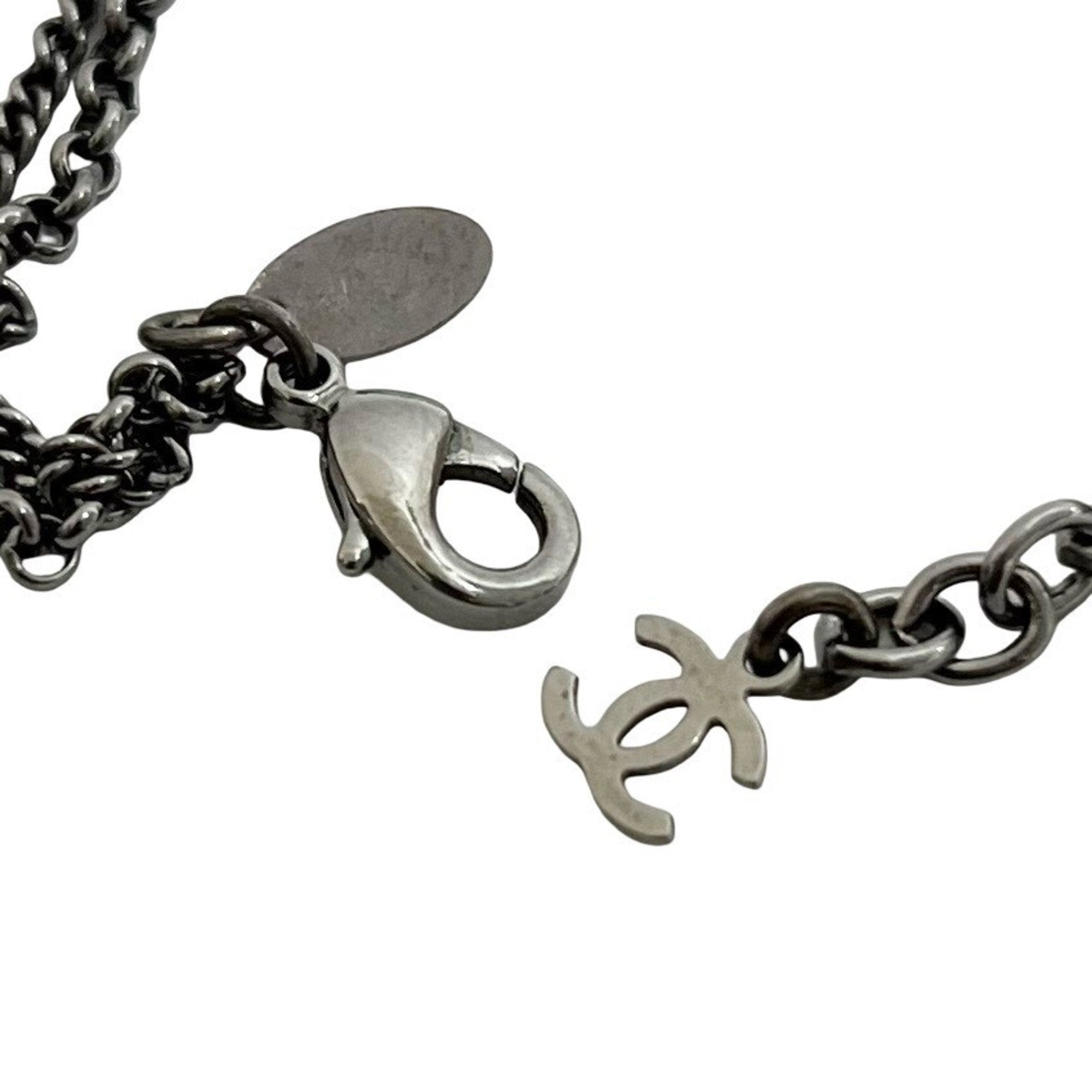 CC Logo Chain Pendant Necklace Sterling Silver