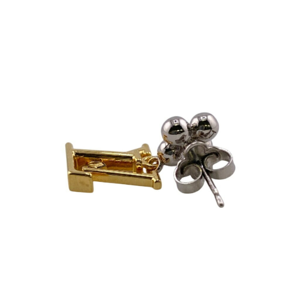Single Earring Gold-Tone Metal