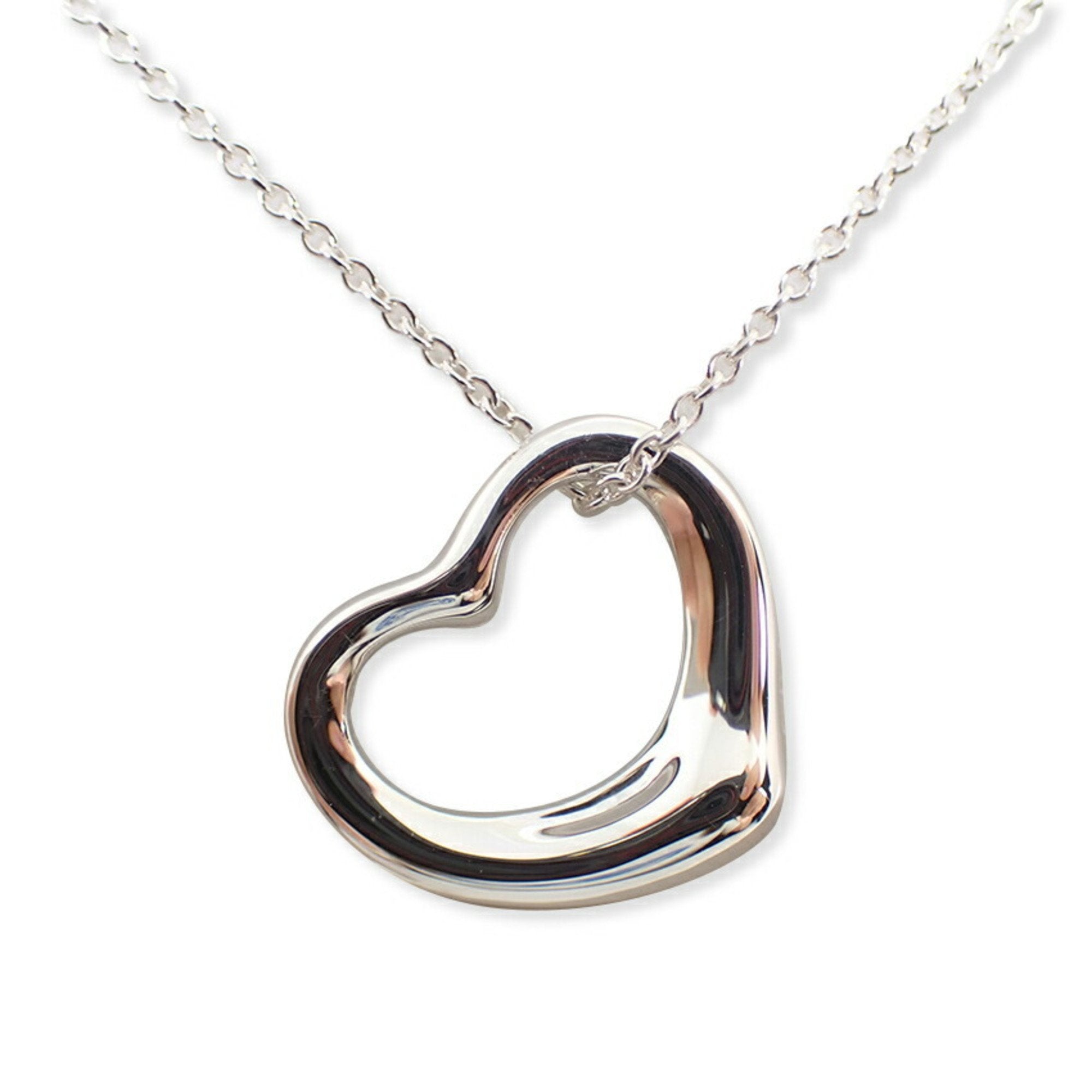 Heart Pendant Necklace Sterling Silver